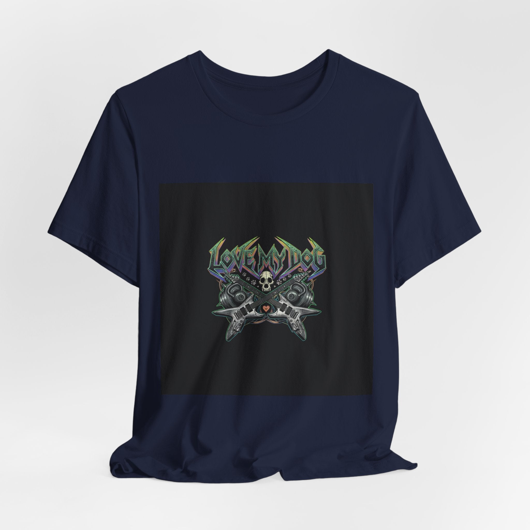 Love My Dog T-Shirt | Rock & Roll Dog Mom Dad Graphic Tee