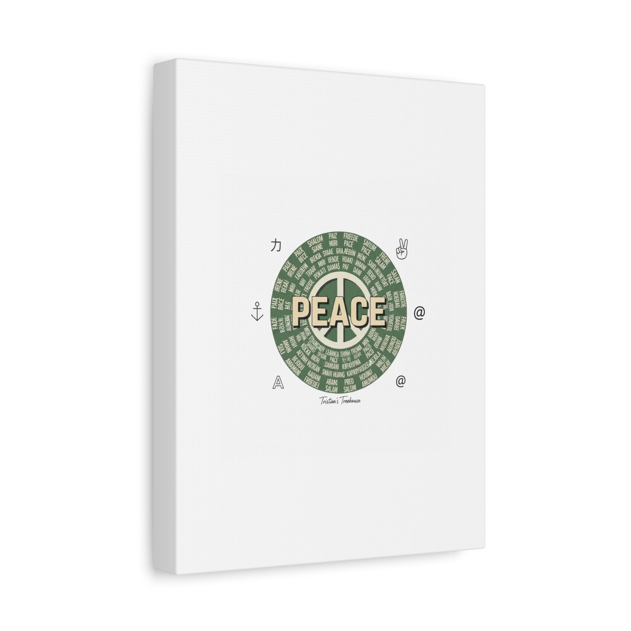 Peace doodle canvas | hand drawn sketch aesthetic, handwritten message
