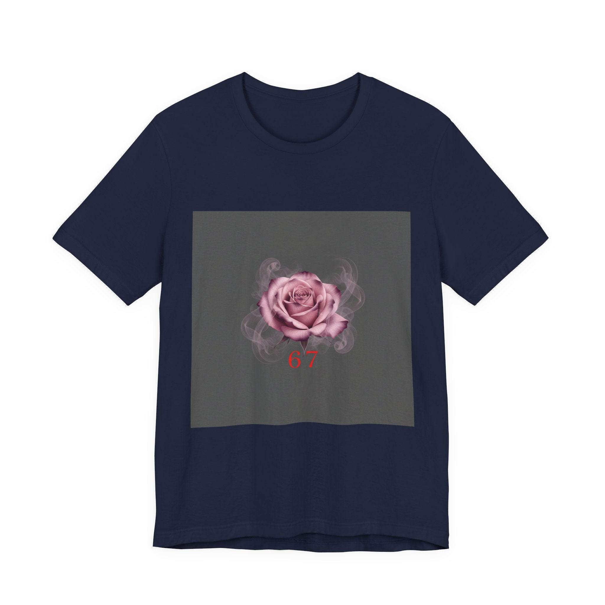6 7 Rose Smoke Tee | Viral Valentine's Gothic Rose Shirt | 6 7 Meaning Dark Romance