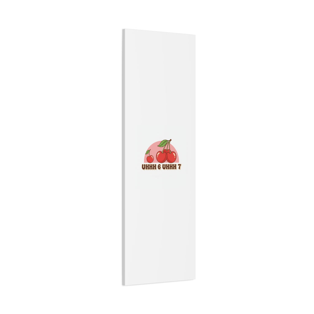 Six Severn Cherry Retro Graphic Canvas | kawaii fruit print, vintage cherry design