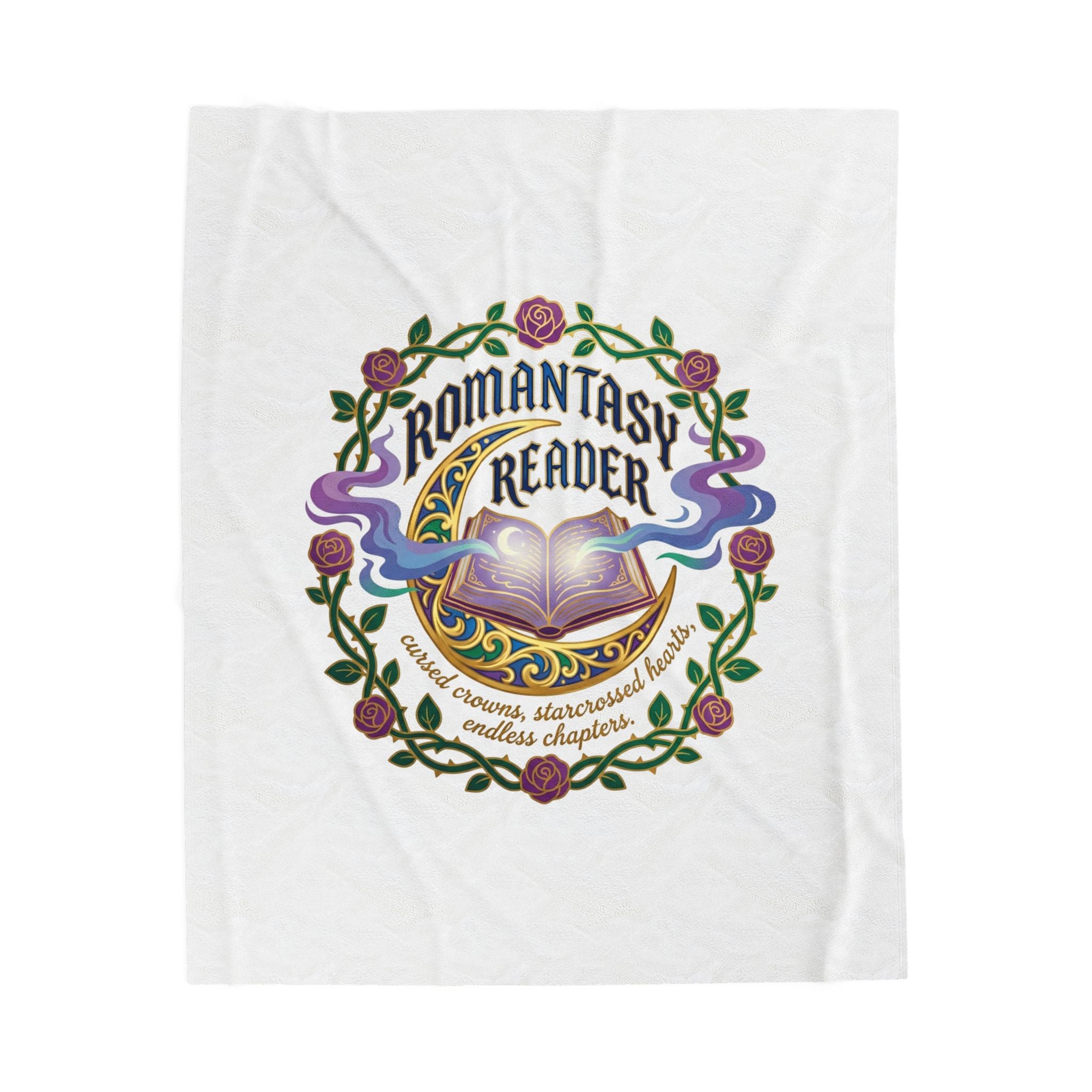 Romantasy Reader Blanket | romantasy, book lover, enchanted