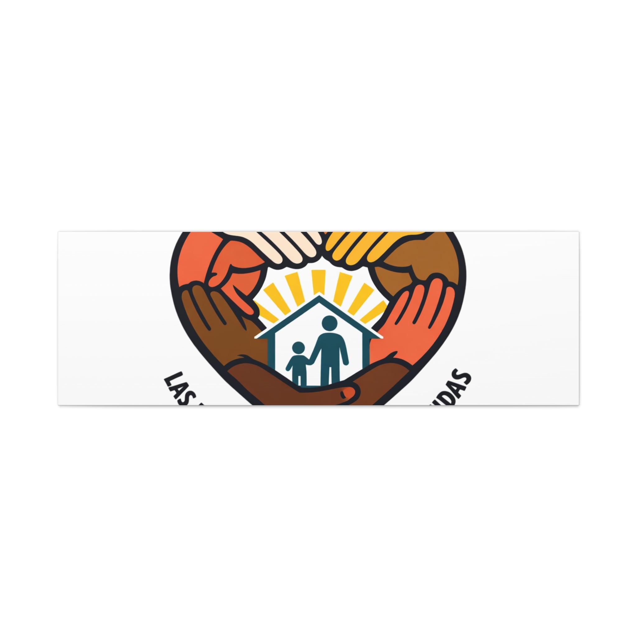 Families Belong Together Canvas, family unity solidarity, bilingual inclusive decor