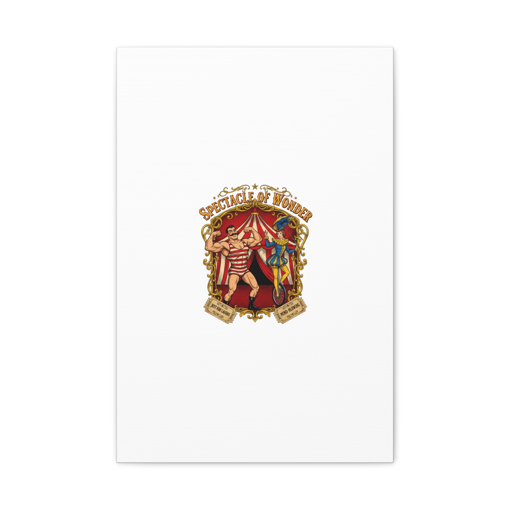 Spectacle of Wonder Circus Art Print, Canvas | Vintage Carnival Design