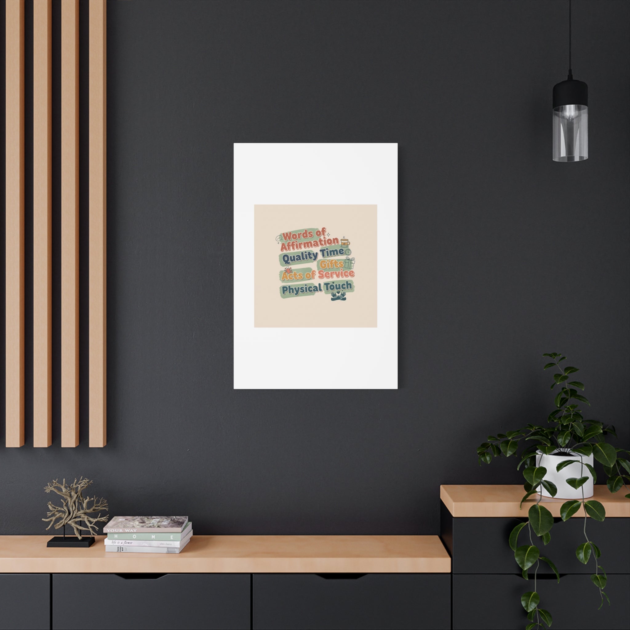Love Languages List Matte Canvas Wall Art | love language meme, relationship humor