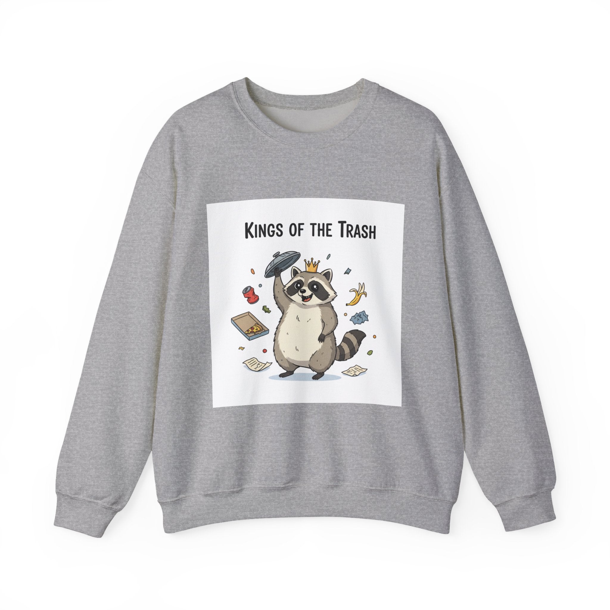 Kings of the Trash Raccoon Sweatshirt | trash panda, raccoon doodle