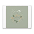 Breathe Mountain Line Canvas | Nature Symbols, Minimal Forest Wall Art