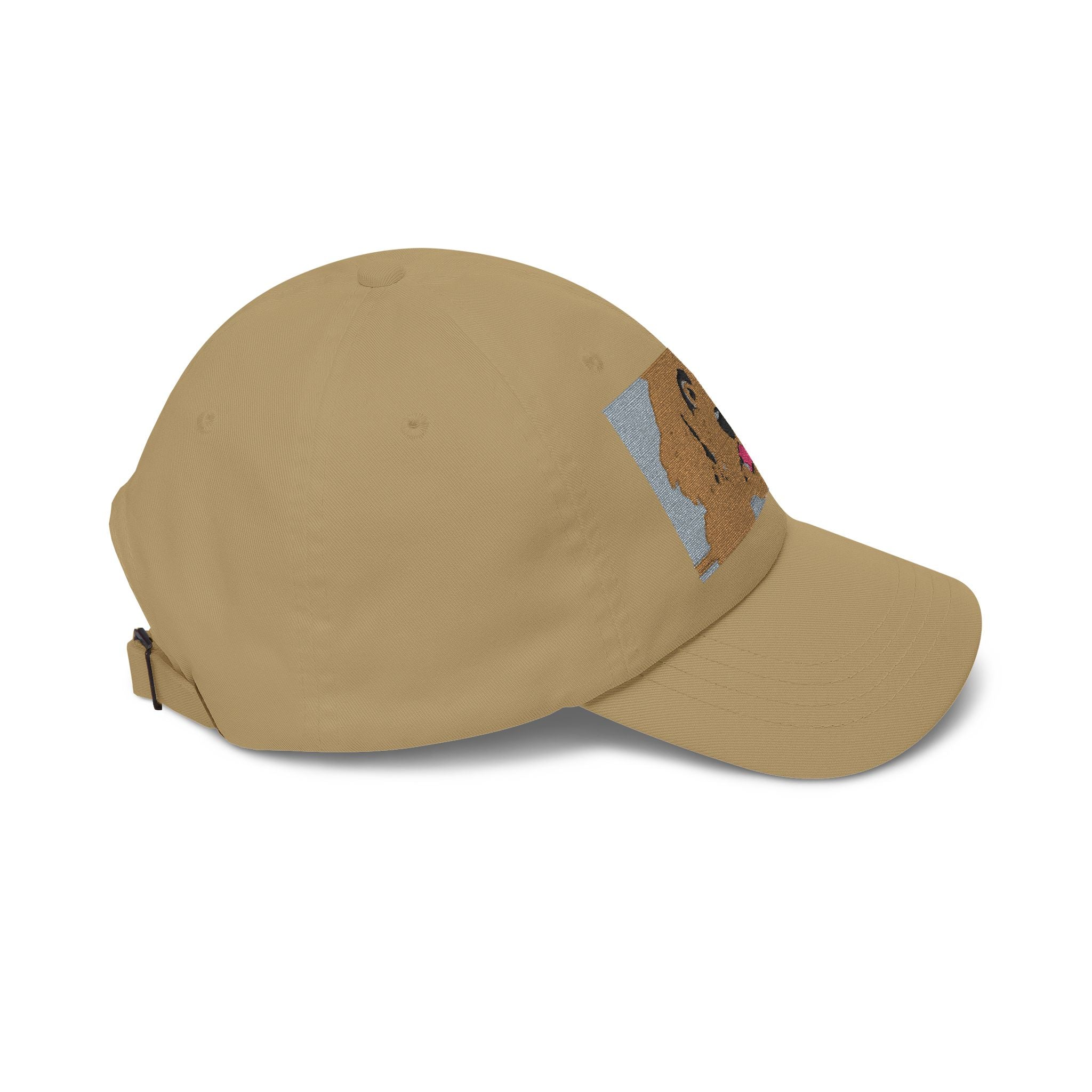 Dad Cap — Happy Golden Retriever Embroidered Patch Hat