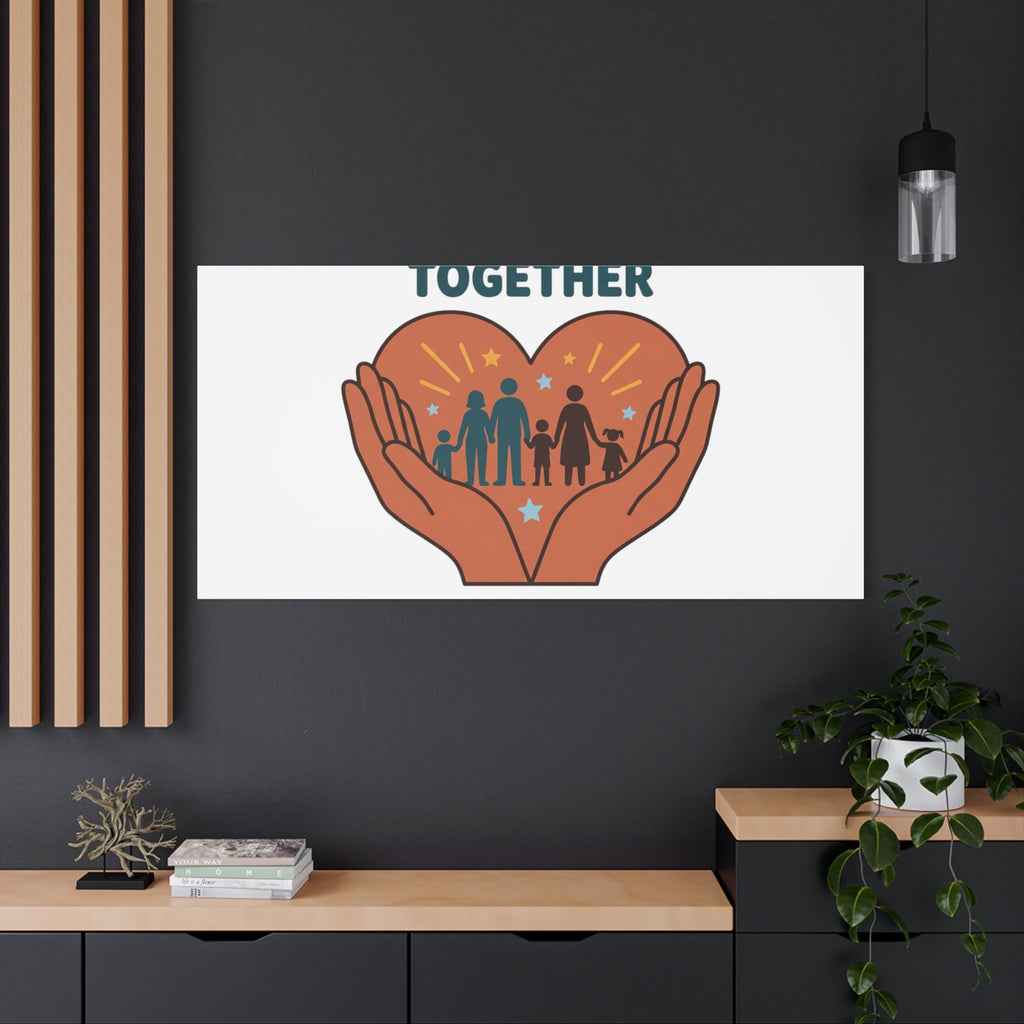 Families Belong Together Canvas | Family Unity, Bilingual Solidarity