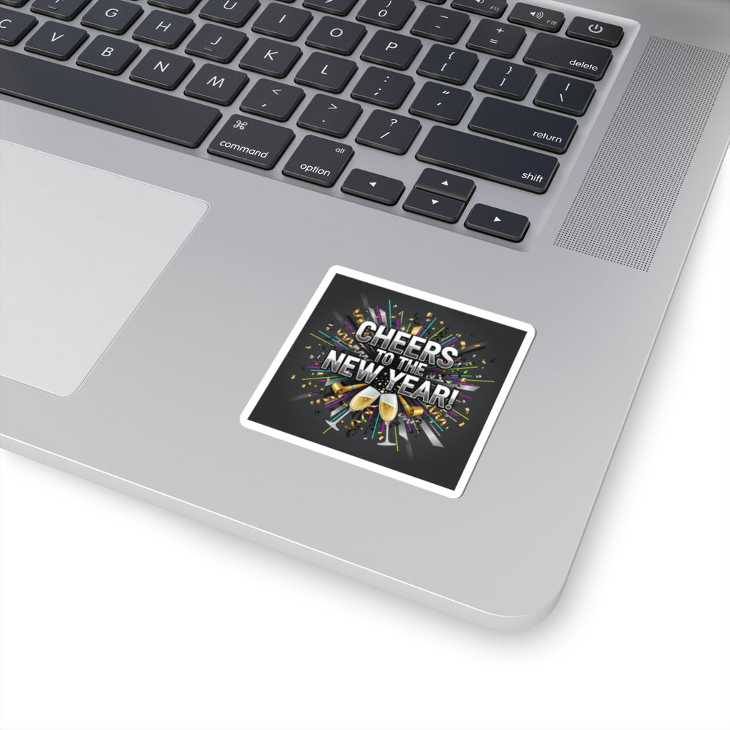 Cheers to the New Year Sticker | NYE countdown, champagne sparkle