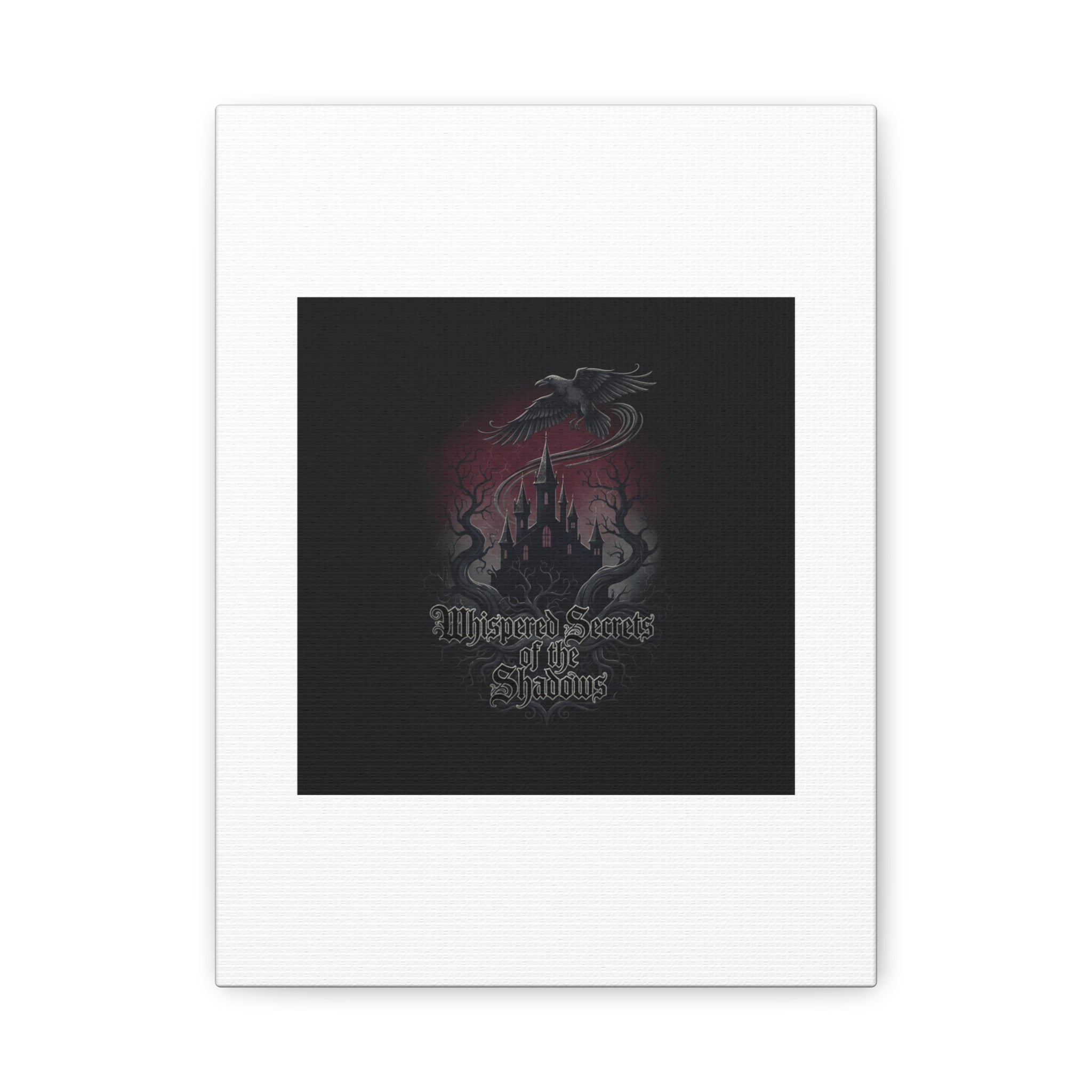 Whispered Secrets of the Shadows Castle Wall Art, Matte Canvas | Gothic Medieval Decor