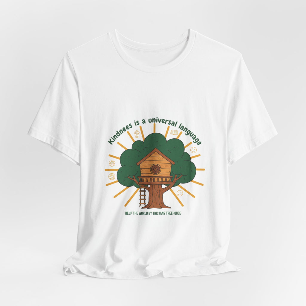 Kindness Is a Universal Language Tee | eco tee, climate humor