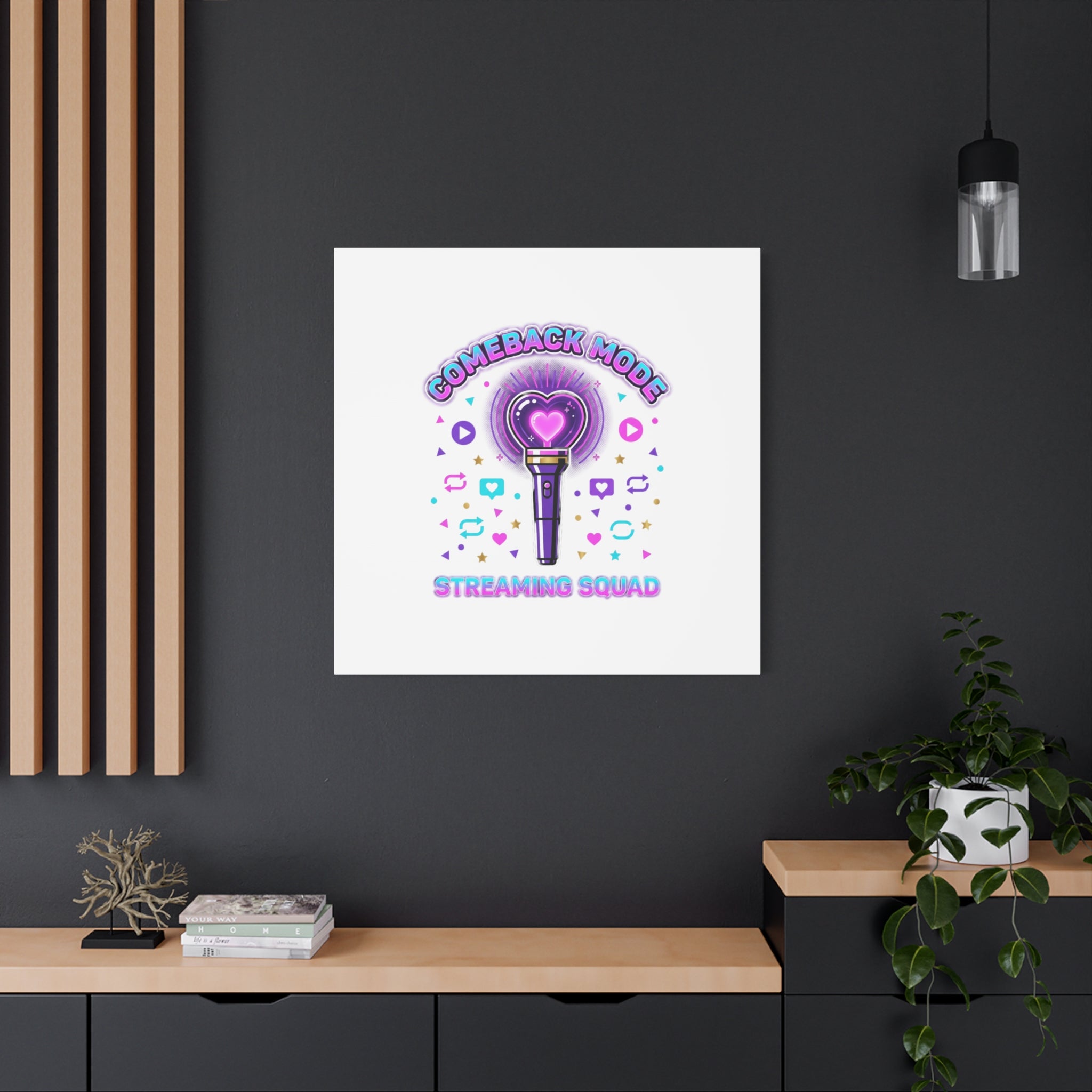 Comeback Mode Lightstick Canvas | K-pop Comeback, Streaming Squad
