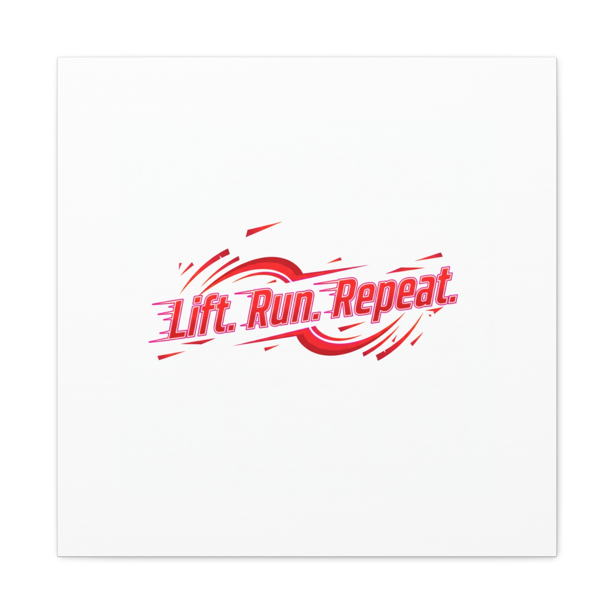 Lift Run Repeat Canvas | Fitness Wall Art, Gym Motivation