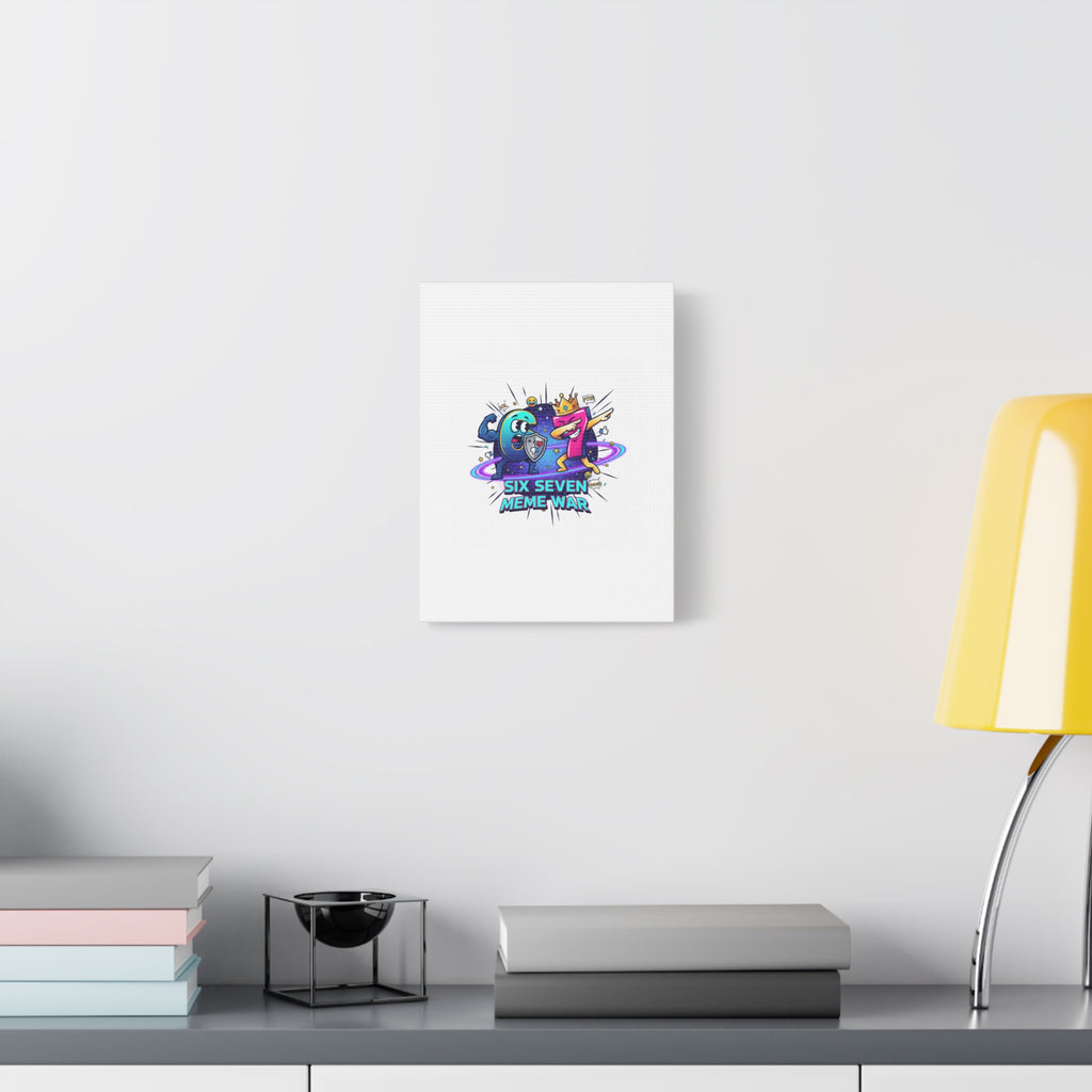Six Seven Meme War Canvas | Legendary Internet Battle Art, Viral Culture Wall Decor
