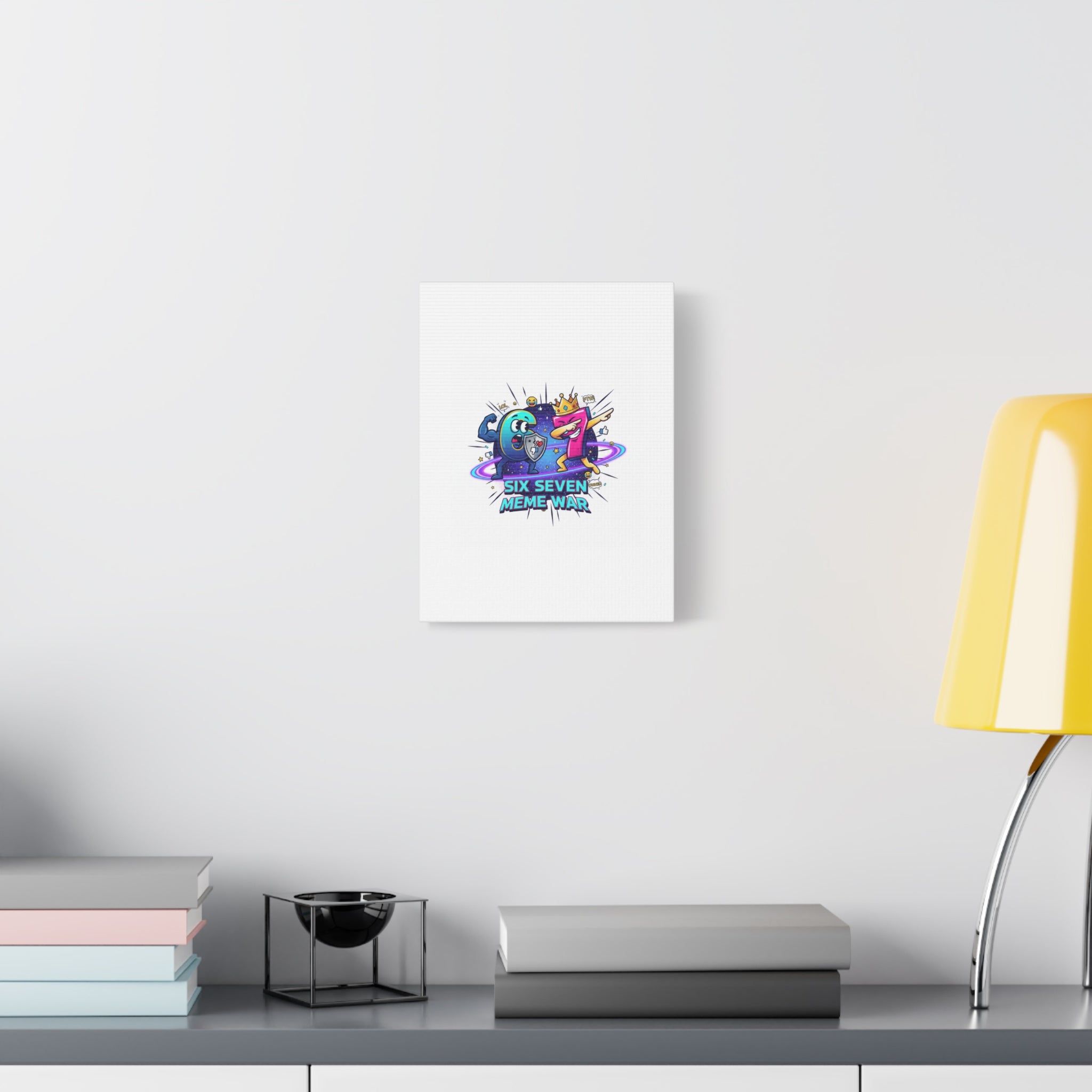 Six Seven Meme War Canvas | Legendary Internet Battle Art, Viral Culture Wall Decor