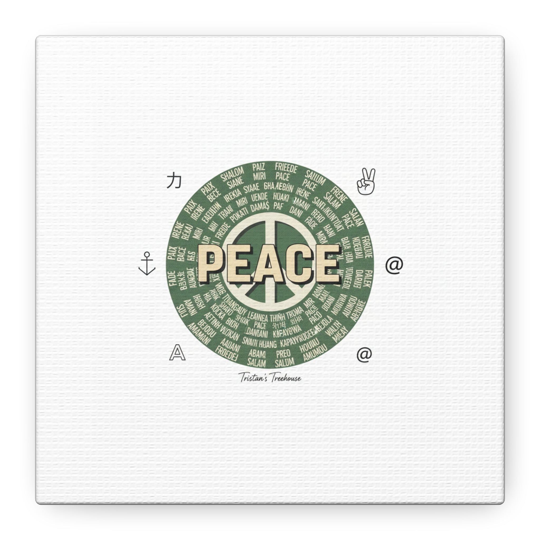 Peace doodle canvas | hand drawn sketch aesthetic, handwritten message