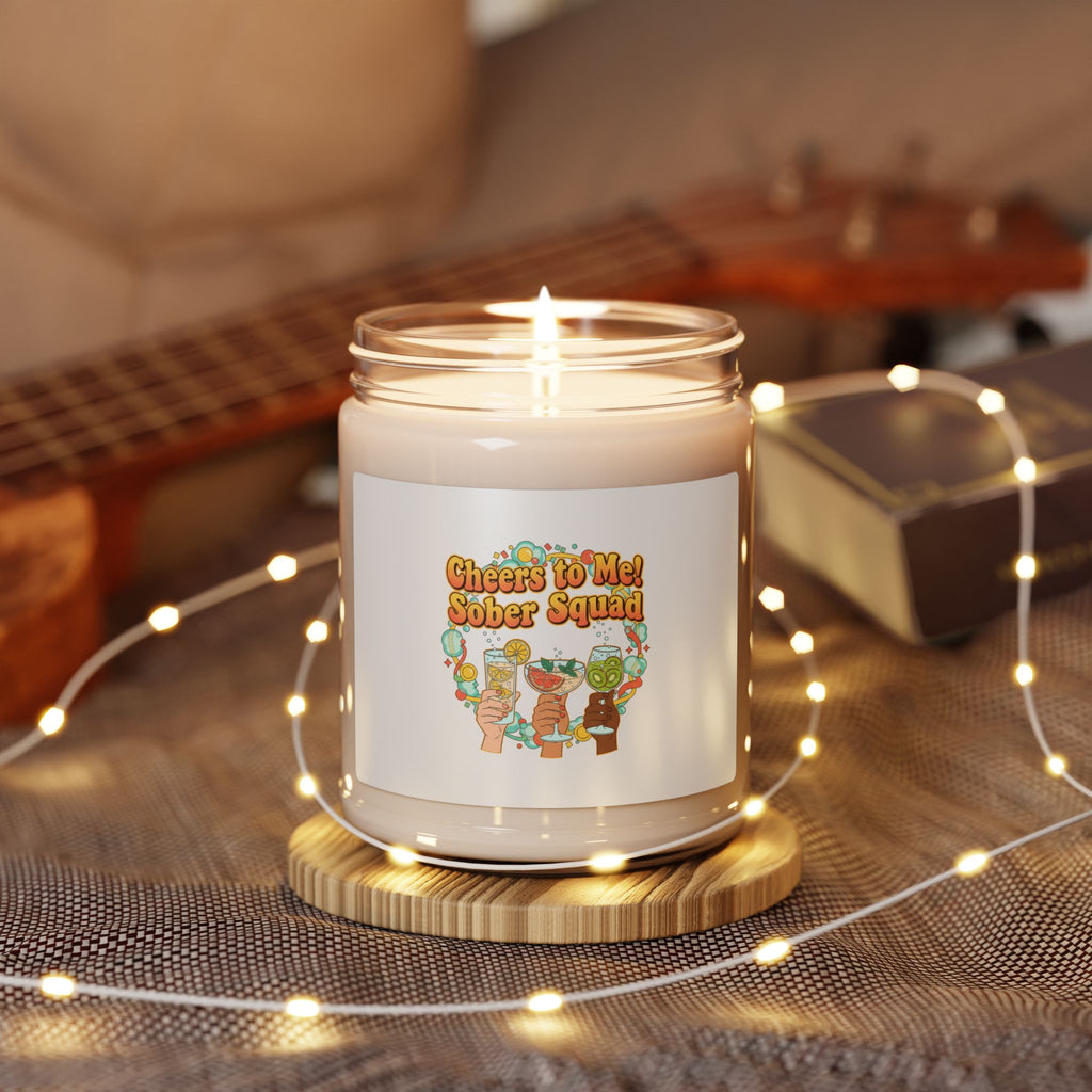 Cheers to Me Sober Squad Candle | Dry January Mocktail Scented Soy Candle