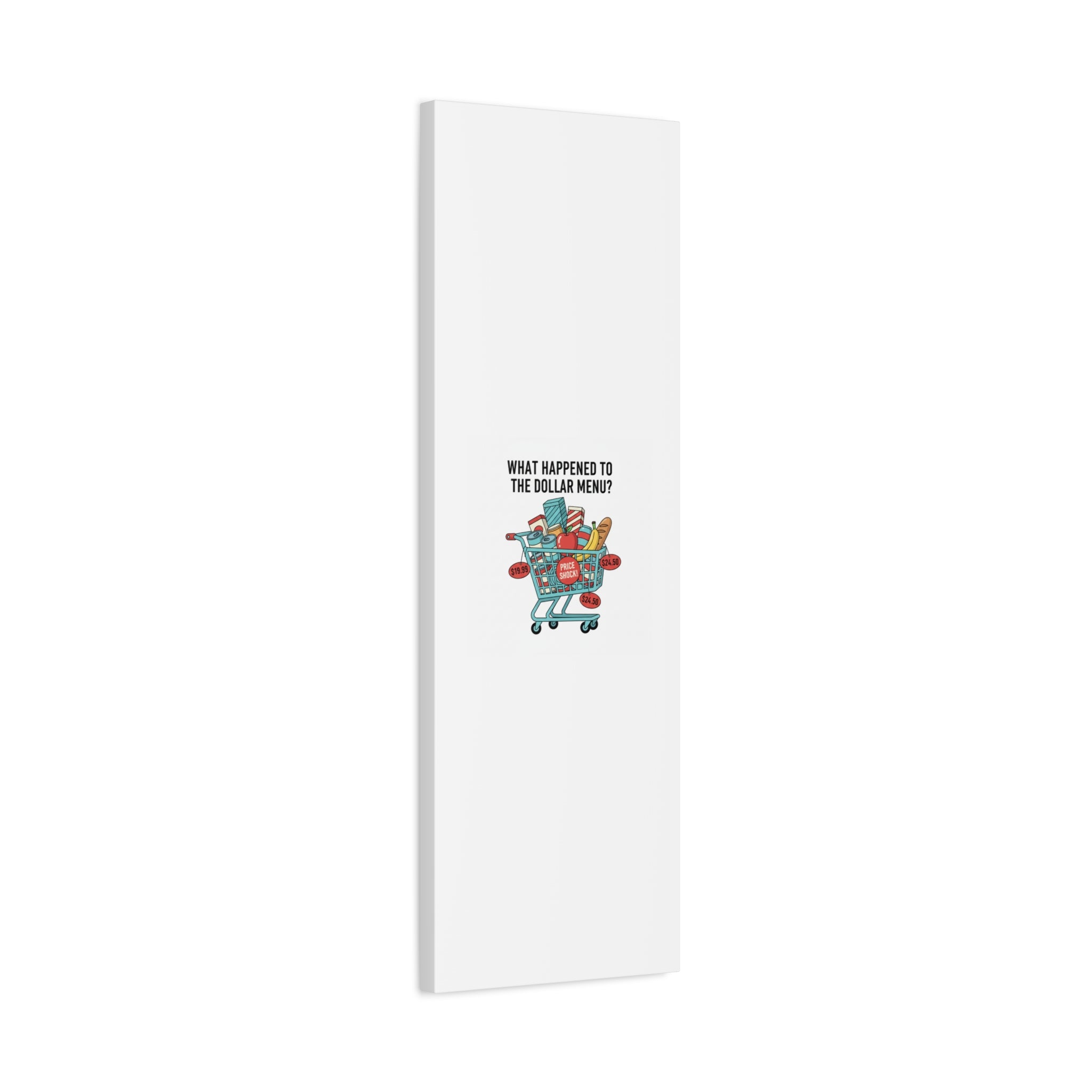 What Happened to the Dollar Menu? Canvas | Grocery Prices Meme, Price Shock Wall Art