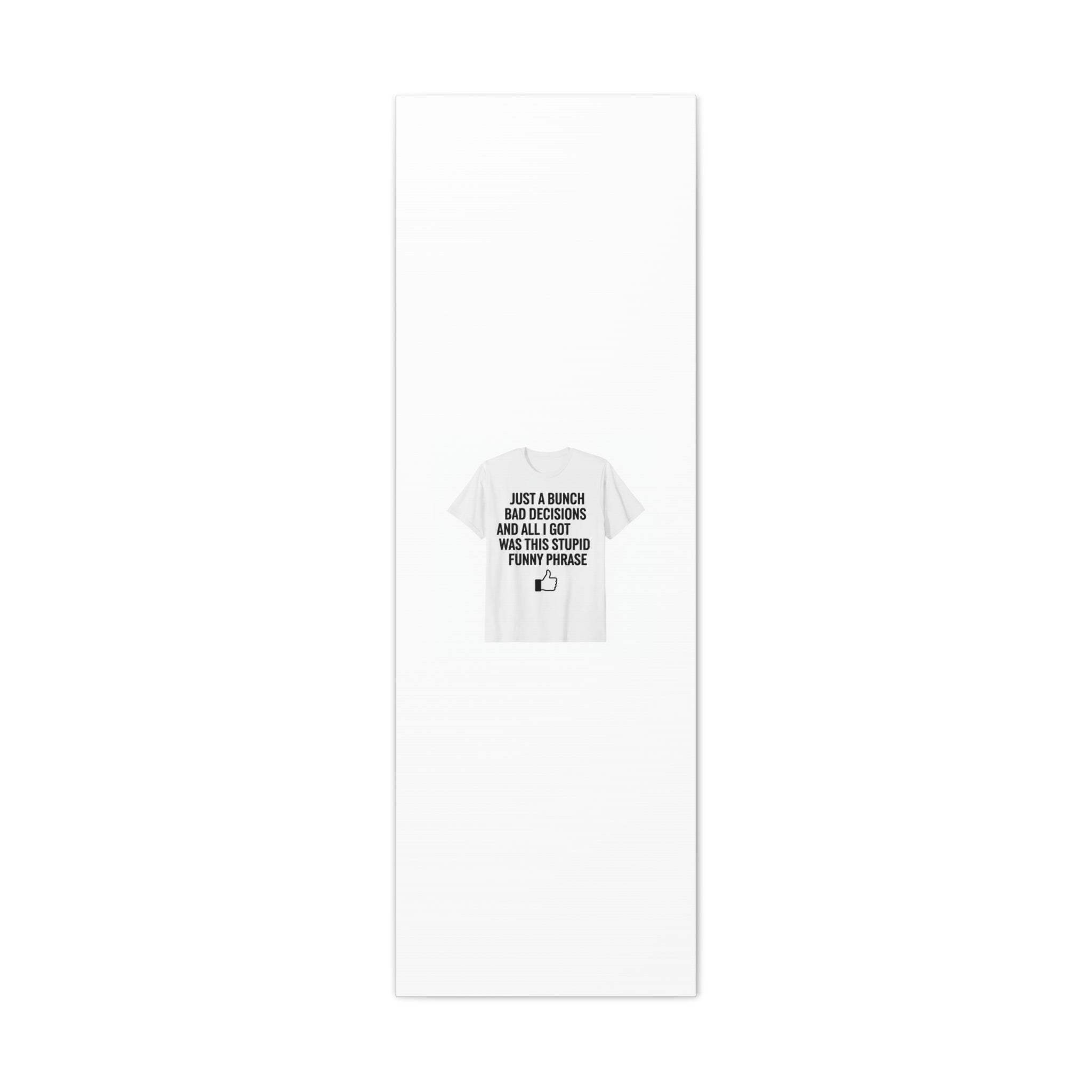 self-deprecating quote Canvas | sarcastic introvert wall art, anxiety humor