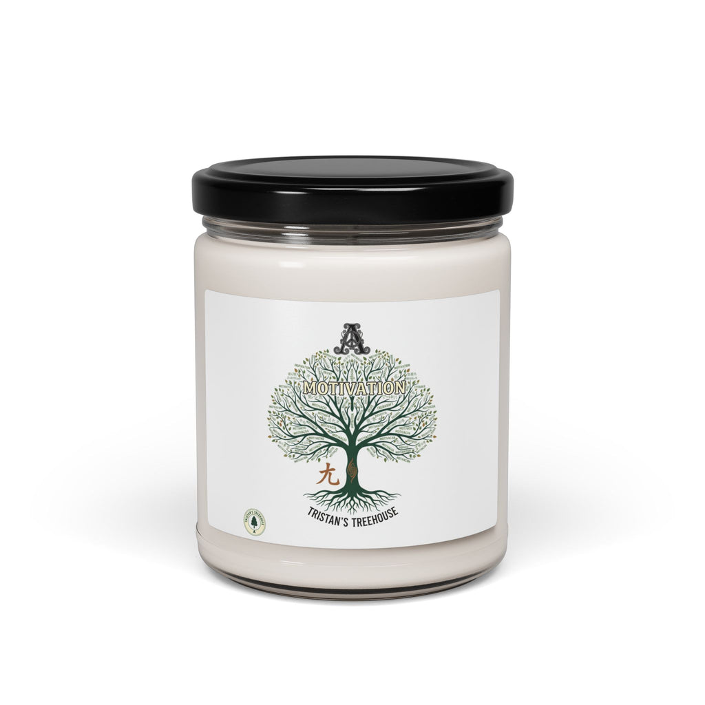Handwritten Doodle Tree Candle, Soy Jar Candle | Sketch Aesthetic