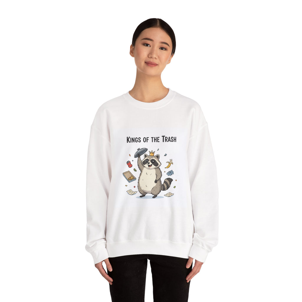 Kings of the Trash Raccoon Sweatshirt | trash panda, raccoon doodle
