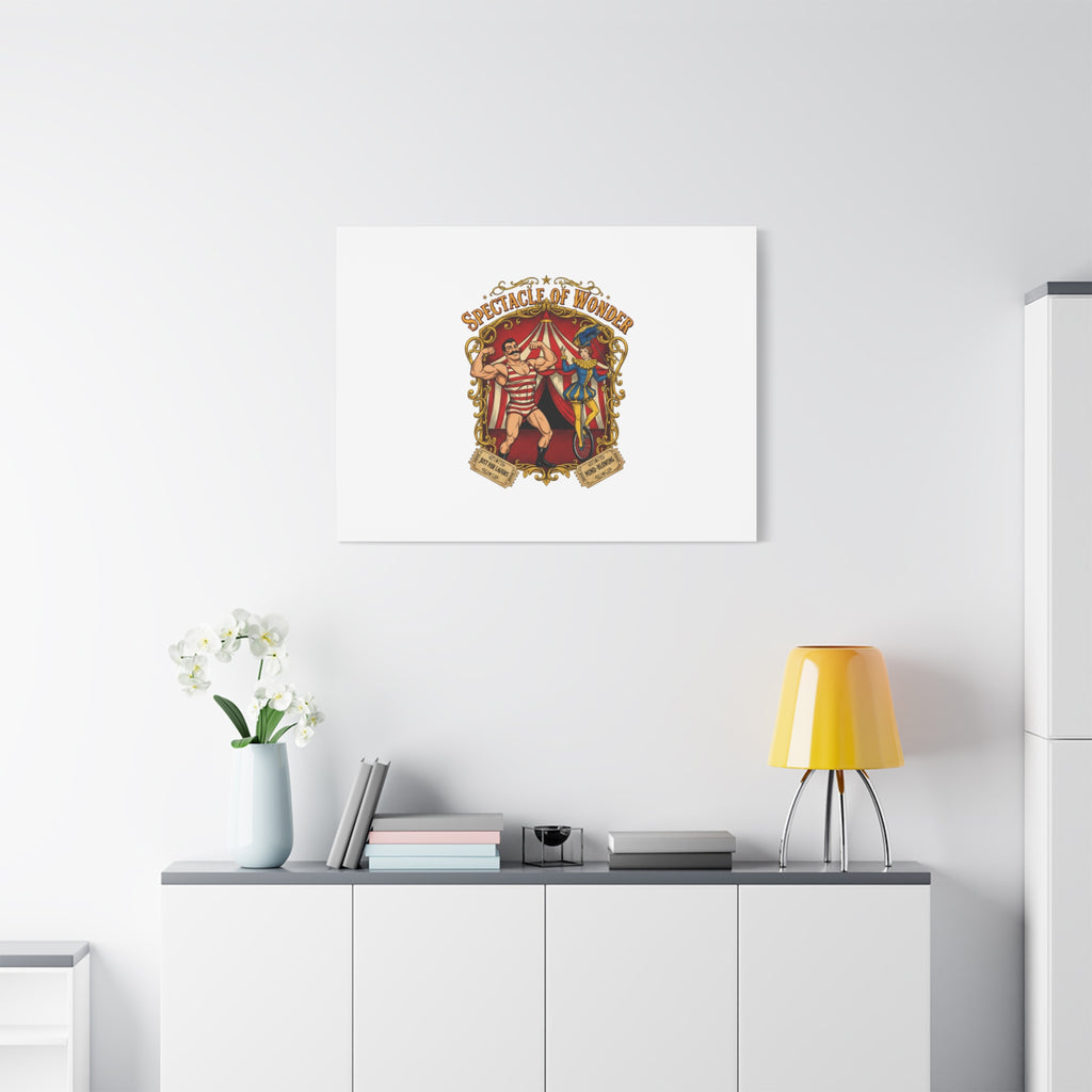 Spectacle of Wonder Circus Art Print, Canvas | Vintage Carnival Design