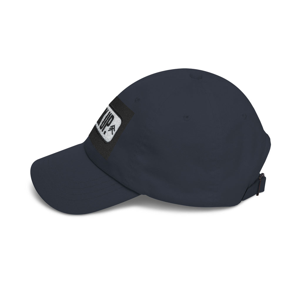 Look Up Embroidered Dad Cap — Minimalist White Baseball Hat