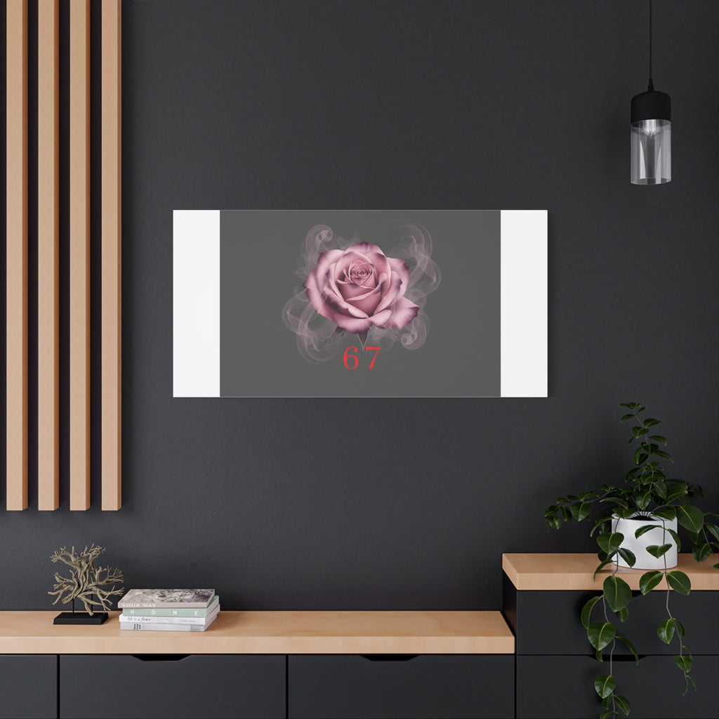 6 7 Valentine's Canvas | Viral Gothic Rose Wall Art | 6 7 Meaning Dark Romance