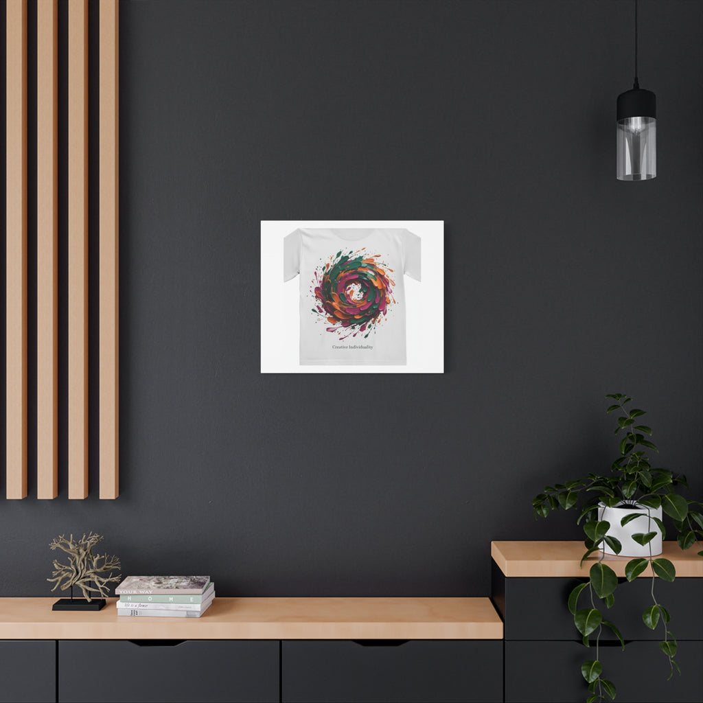 Painterly Abstract Floral Swirl Canvas | Matte Stretched Canvas