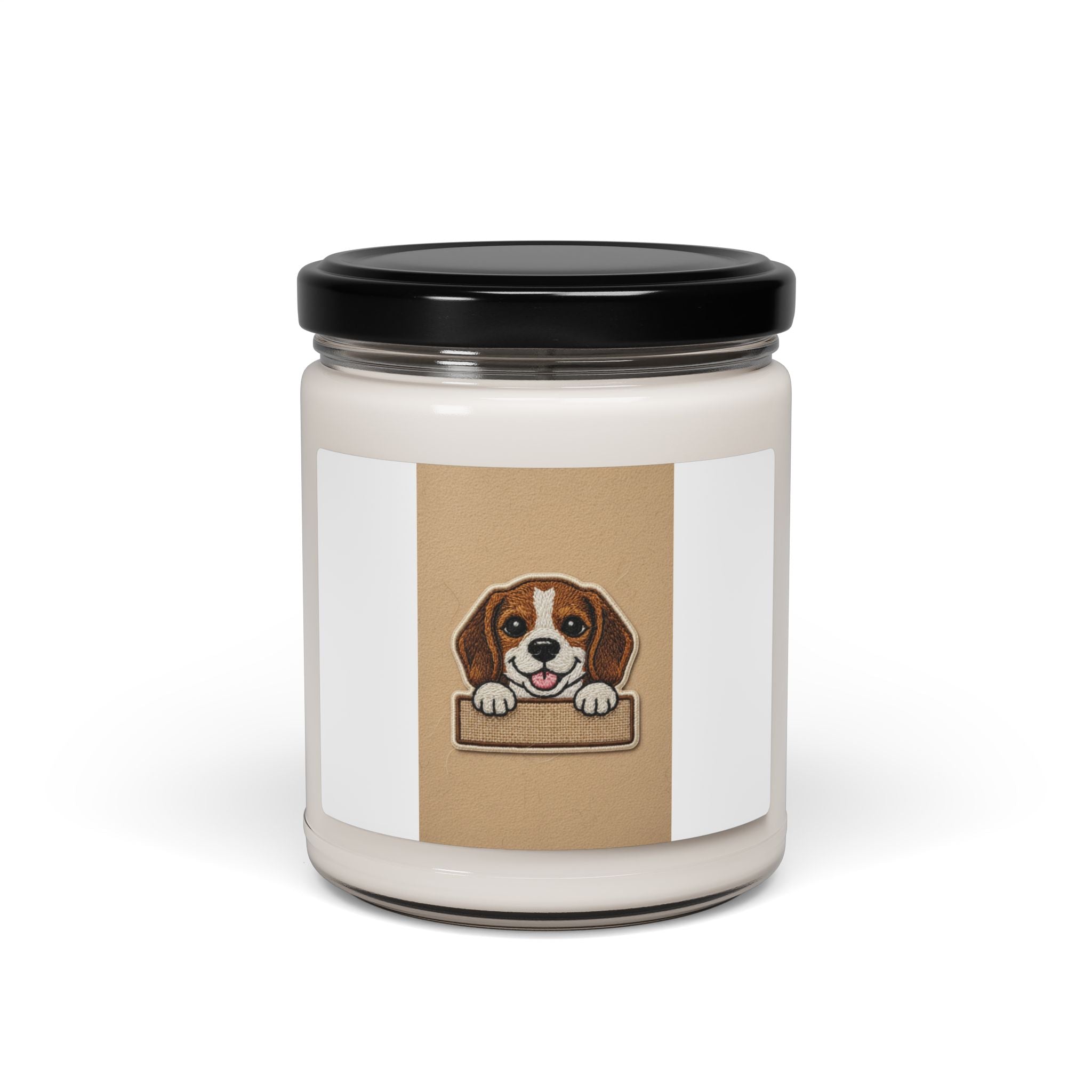 Calming Dog Scented Soy Candle — Stress Relief Aromatherapy, 9oz