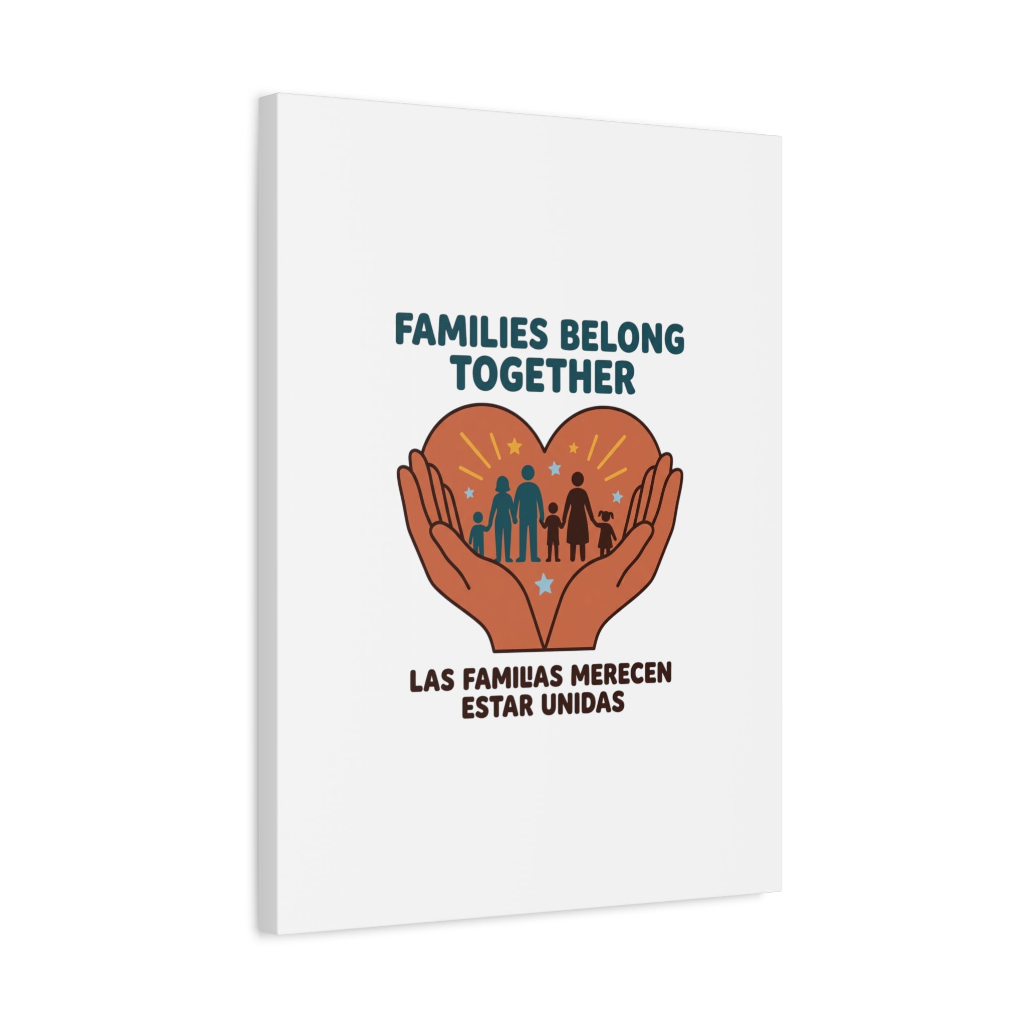 Families Belong Together Canvas | Family Unity, Bilingual Solidarity