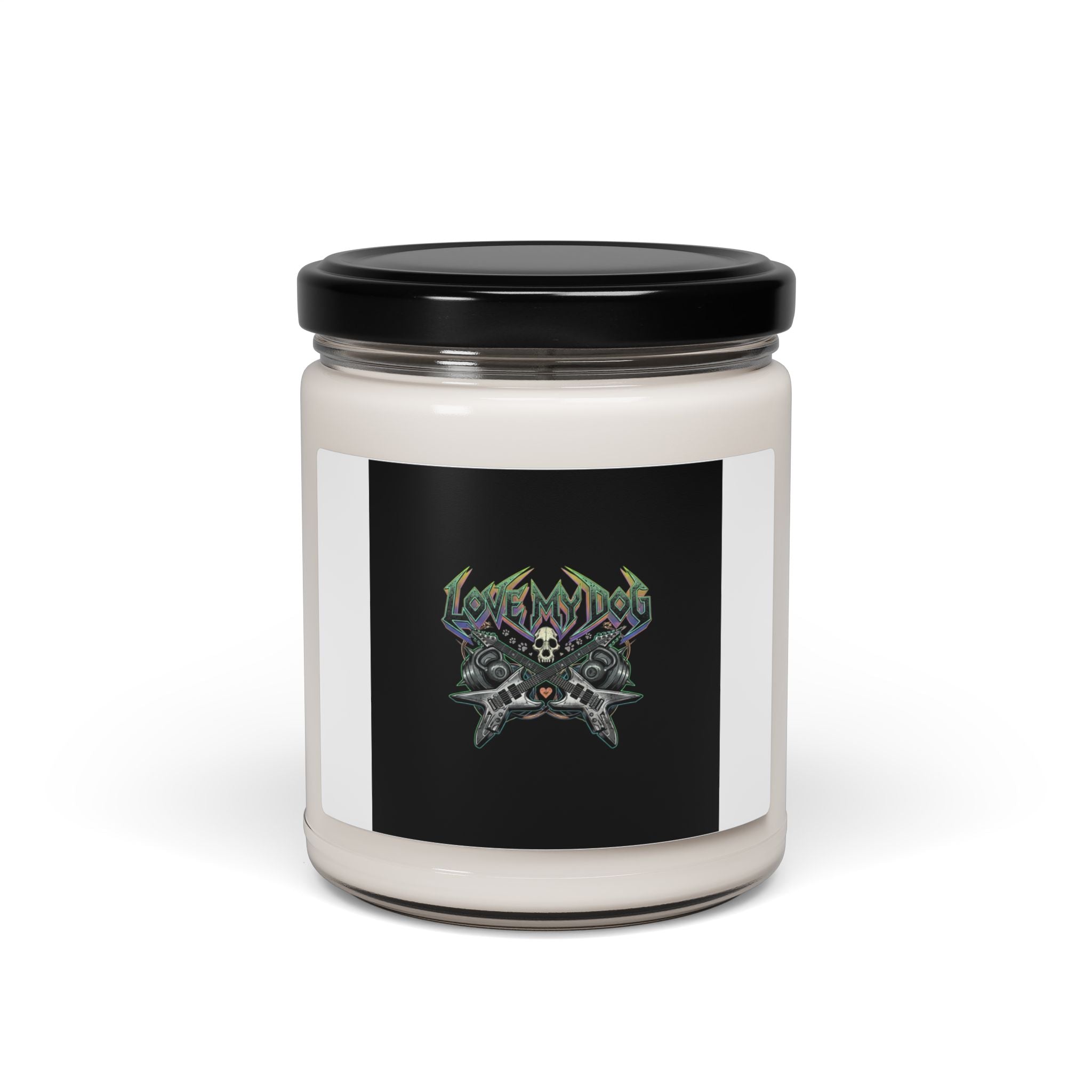 Loud Kindness Metal Font Candle | Scented Soy Candle, 9oz | Gothic Wellness