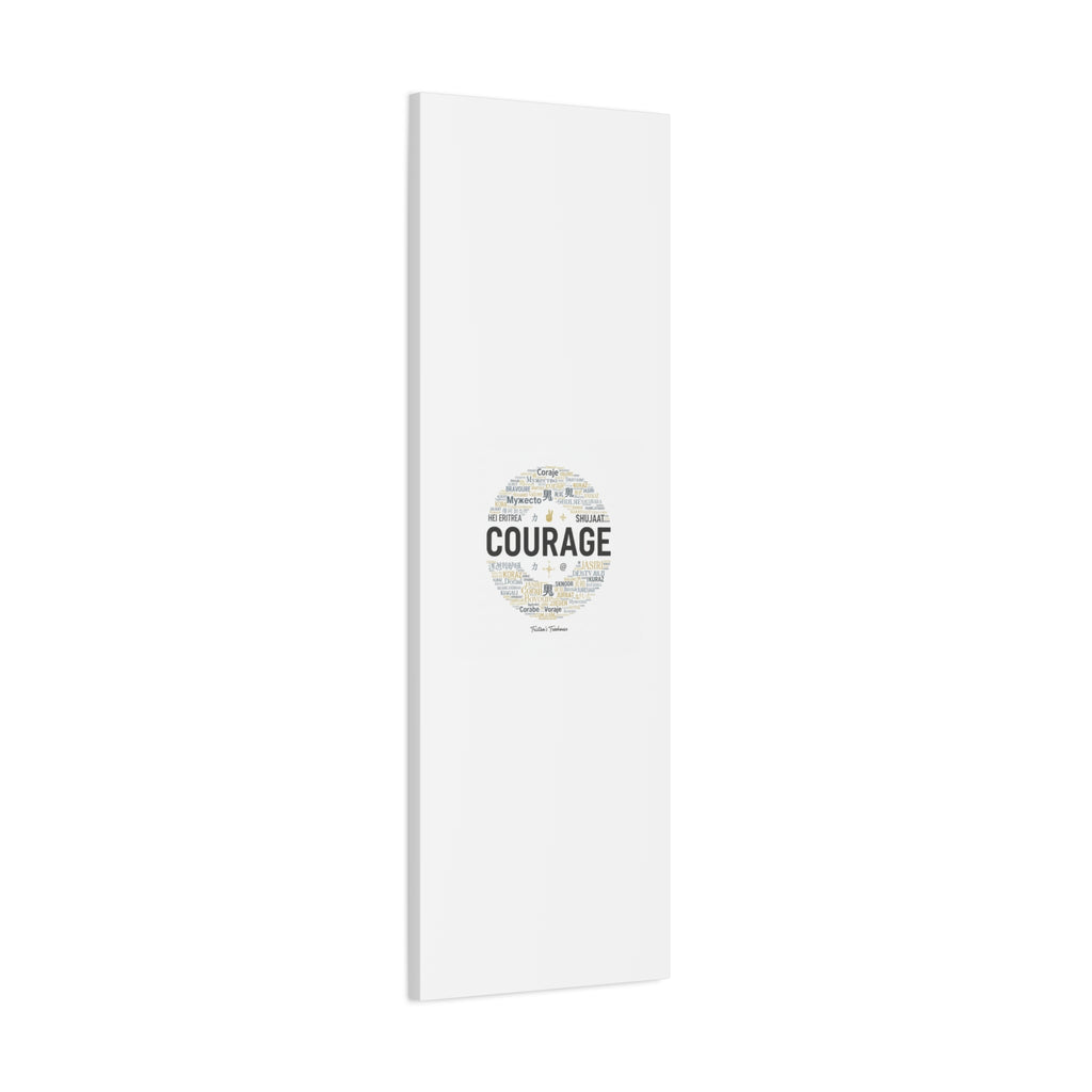 Courage Word Cloud Canvas | Fresh-Start Minimalism art print