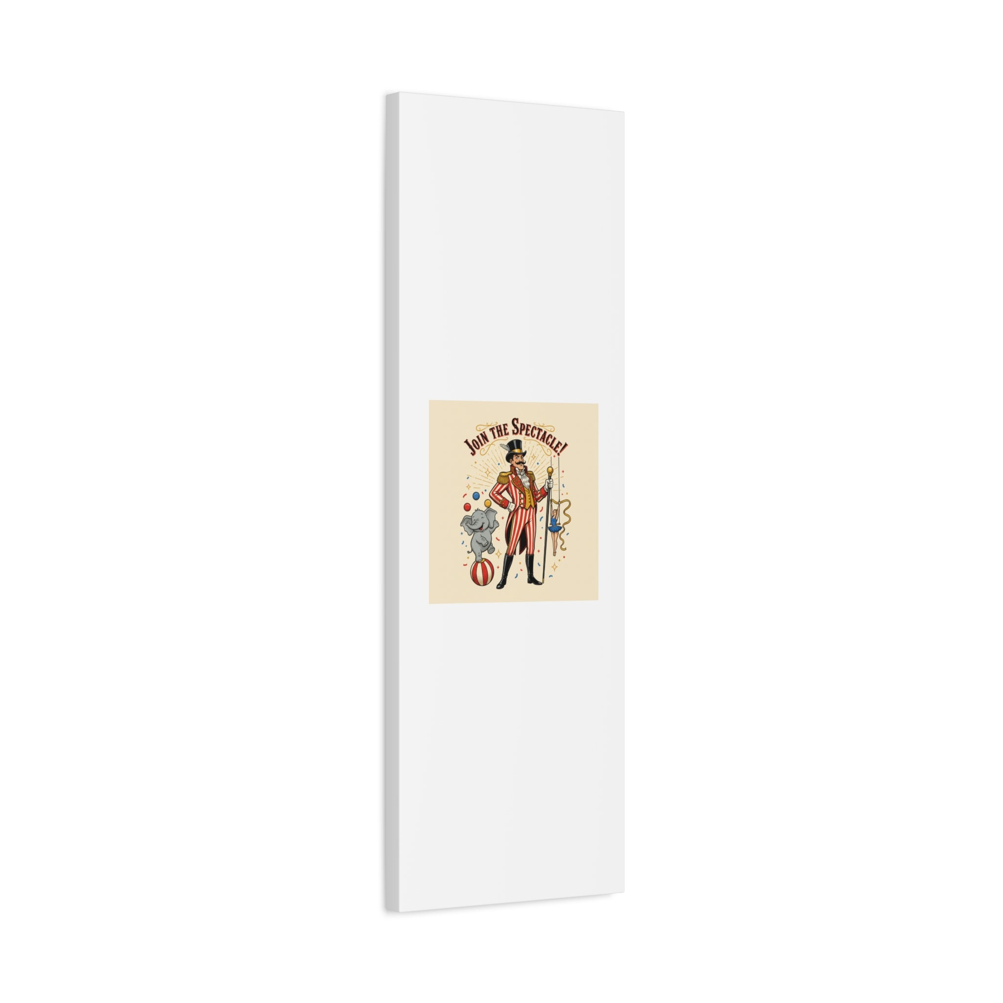 Join the Spectacle Circus Art Print | Matte Canvas, Stretched, Vintage Carnival Design