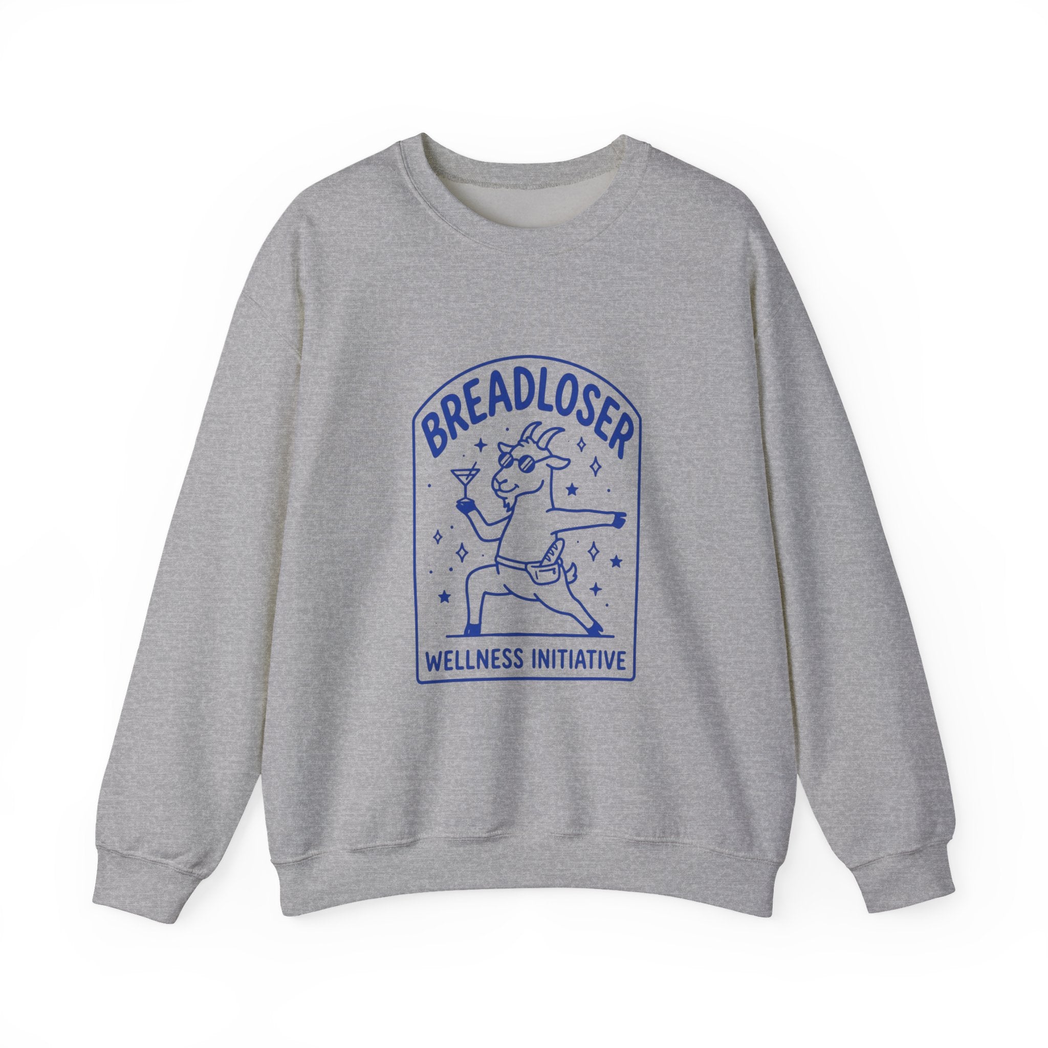 BREADLOSER doodle crewneck Sweatshirt | Primary Breadloser burnout humor