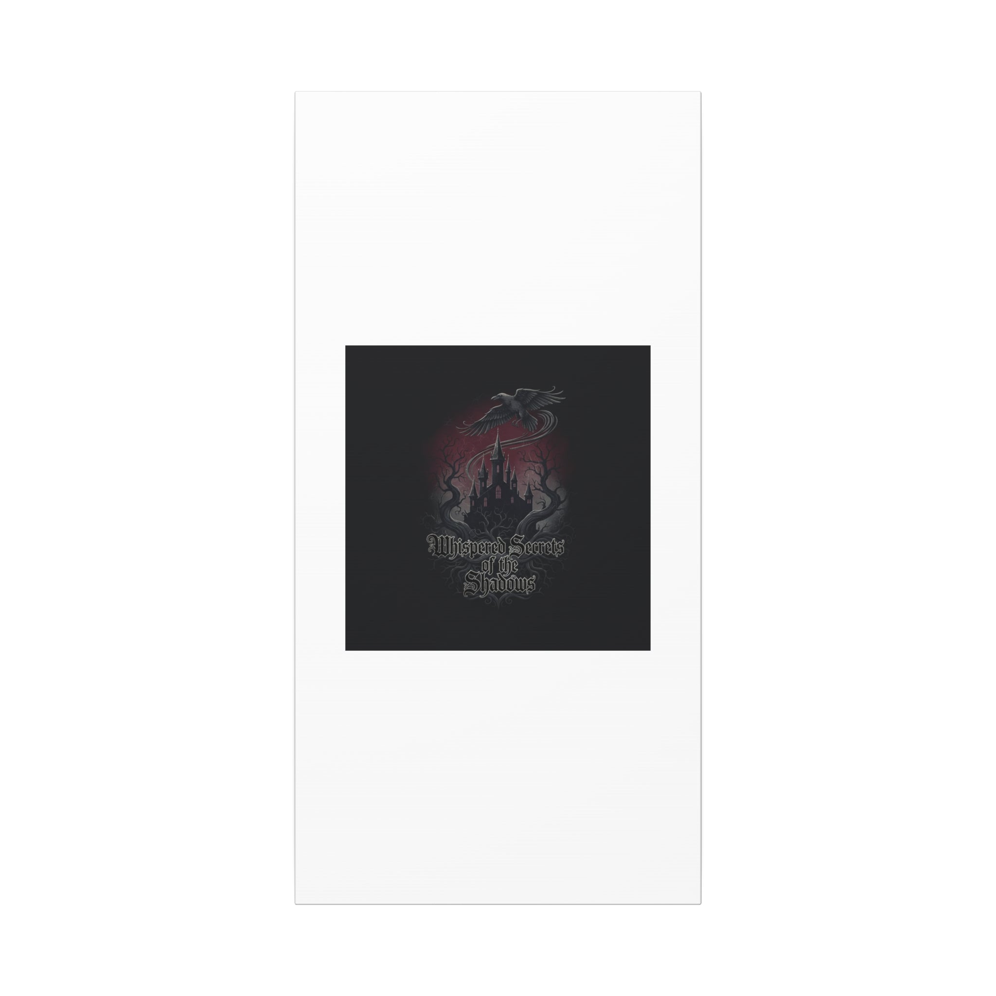 Whispered Secrets of the Shadows Castle Wall Art, Matte Canvas | Gothic Medieval Decor