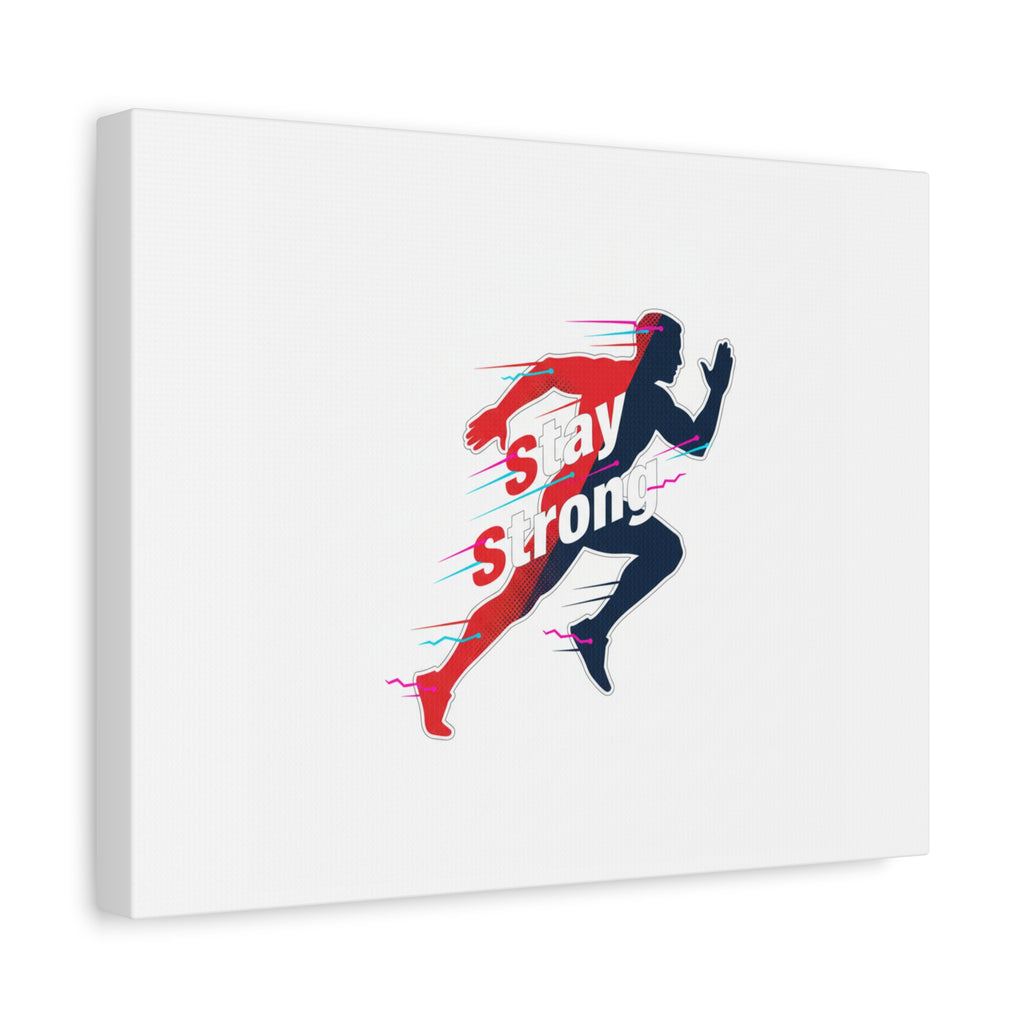 Stay Strong Runner Canvas | Fitness Motivation, Gym Wall Art