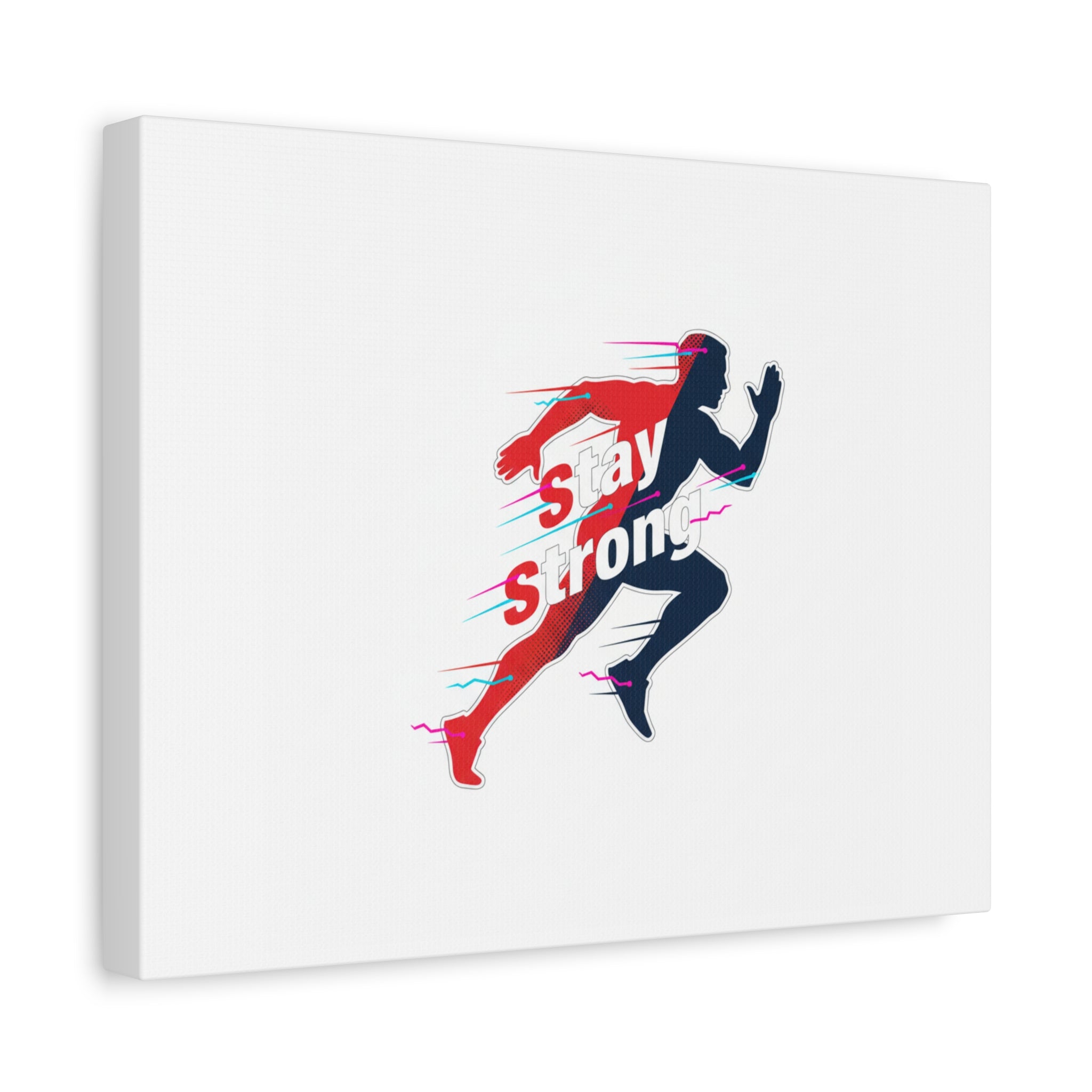 Stay Strong Runner Canvas | Fitness Motivation, Gym Wall Art