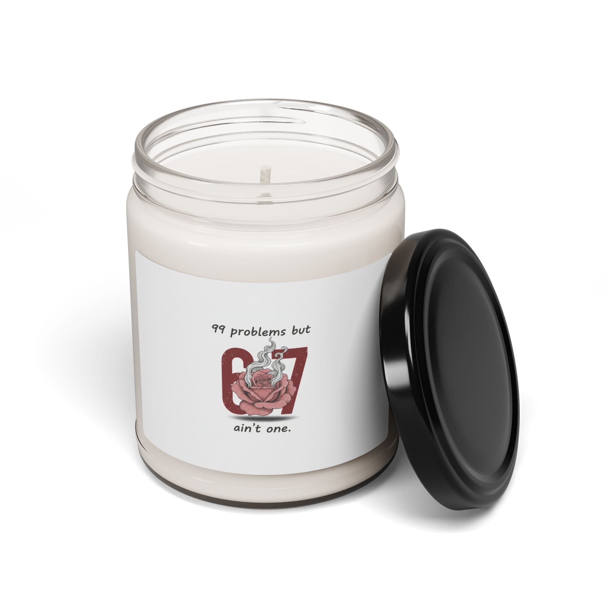 99 Problems But 6 7 Ain't One Candle | Viral Valentine's Soy Candle | Funny Cupid Gift