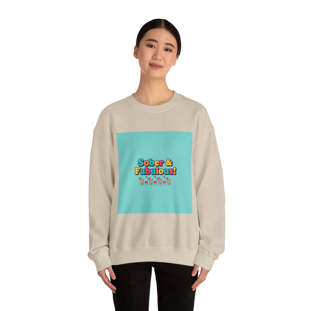 Sober & Fabulous Crewneck Sweatshirt, Dry January, Mocktail Trend