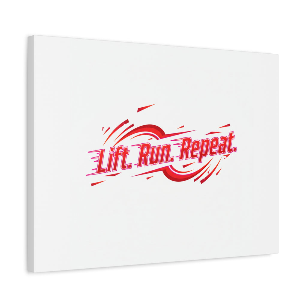 Lift Run Repeat Canvas | Fitness Wall Art, Gym Motivation