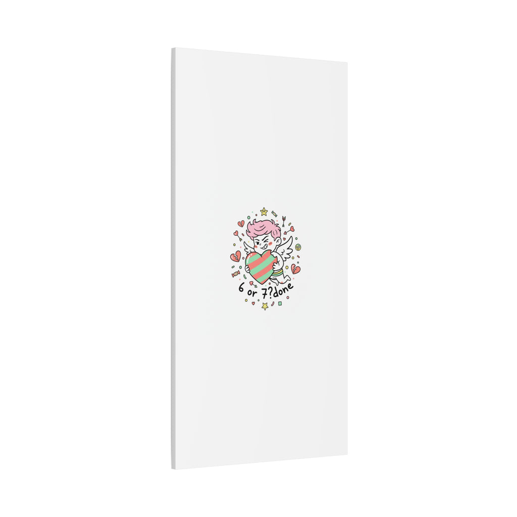Weird Cupid heart illustration Canvas | Weird Valentine, quirky chaotic love