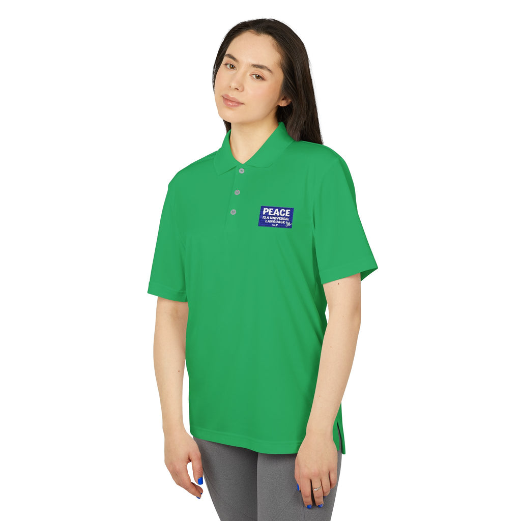 Peace Is a Universal Language Golf Polo — adidas Performance Polo