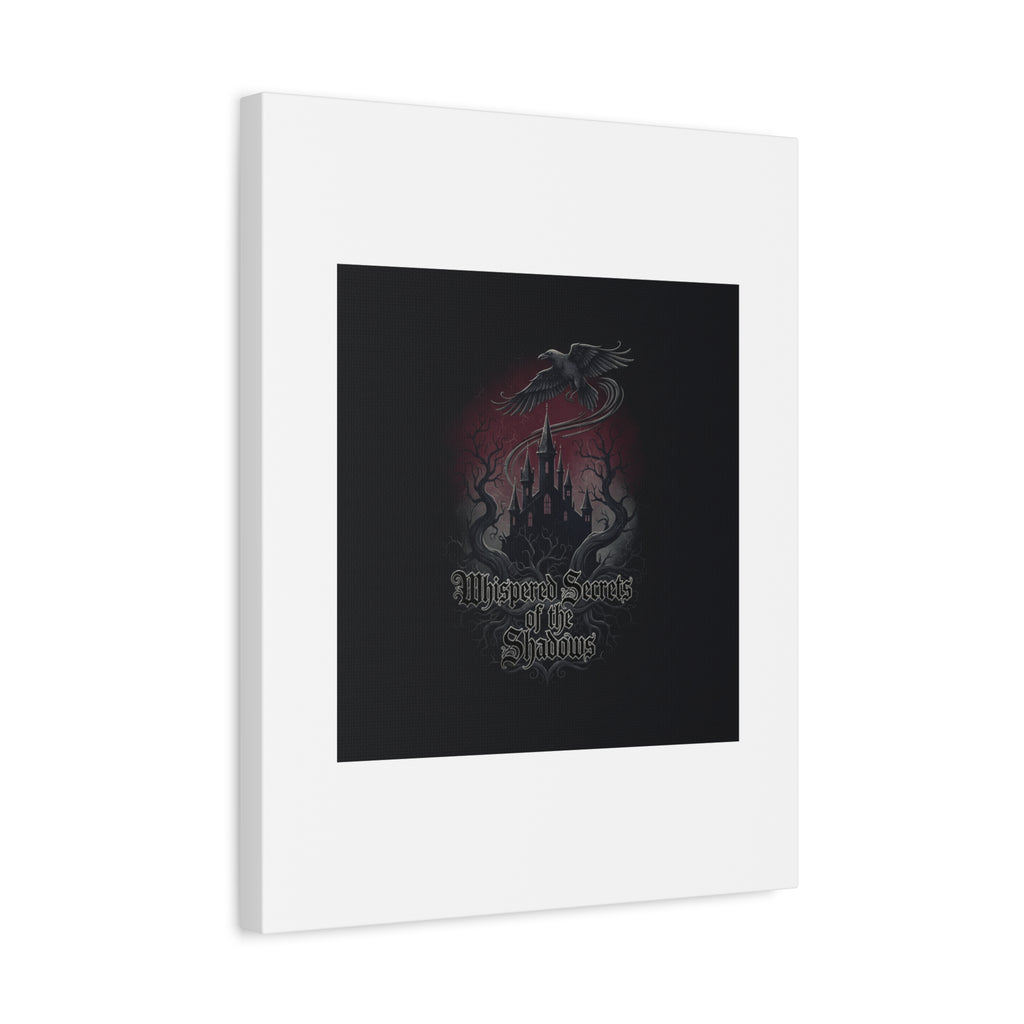 Whispered Secrets of the Shadows Castle Wall Art, Matte Canvas | Gothic Medieval Decor
