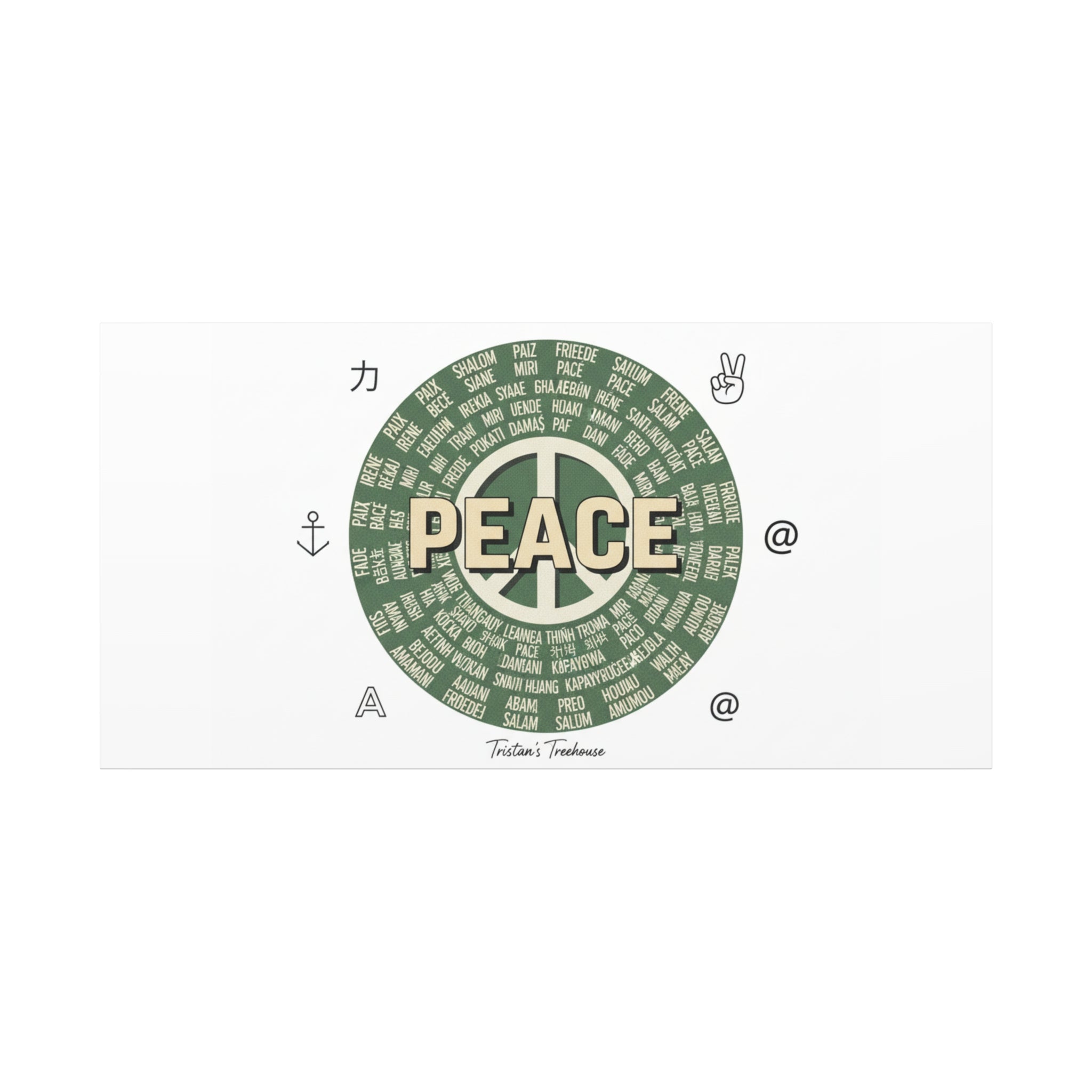 Peace doodle canvas | hand drawn sketch aesthetic, handwritten message