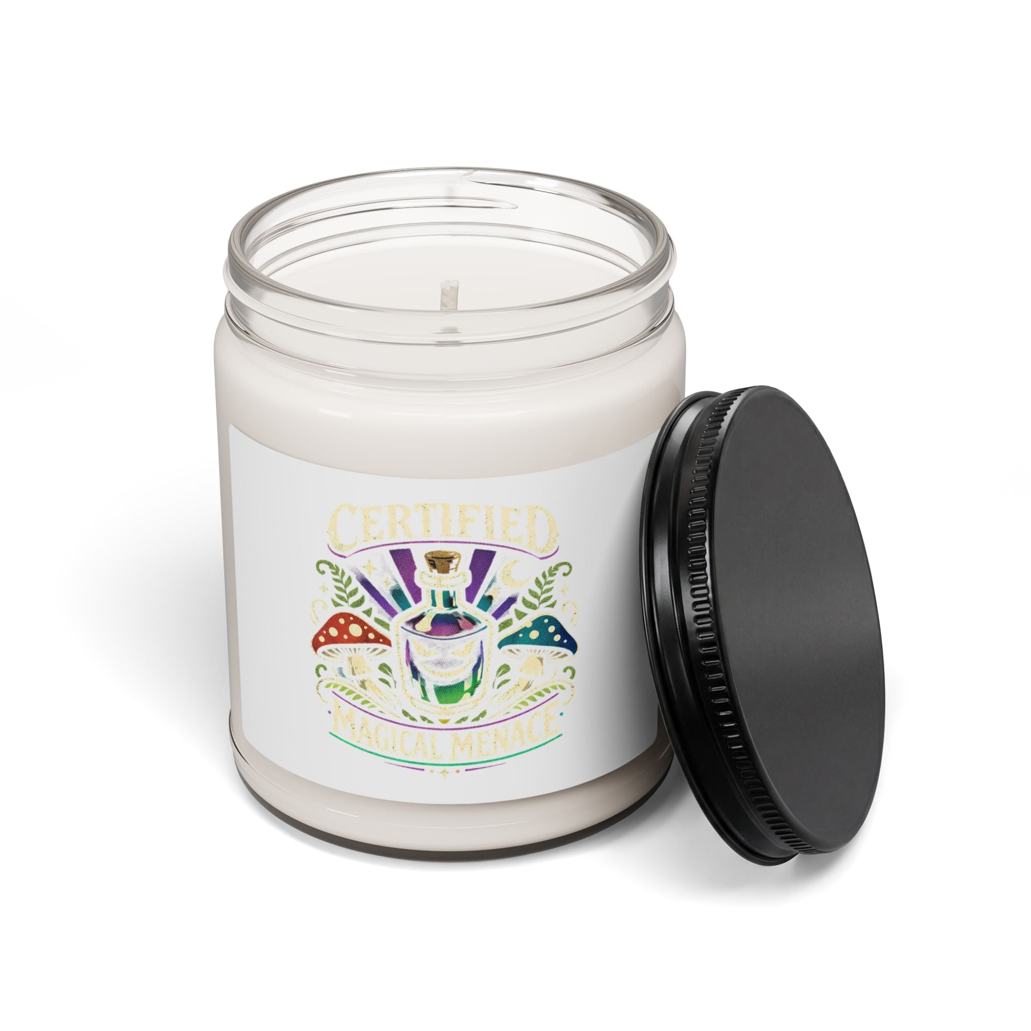 Witchy Goblincore Soy Candle | chaos energy, crystals jar