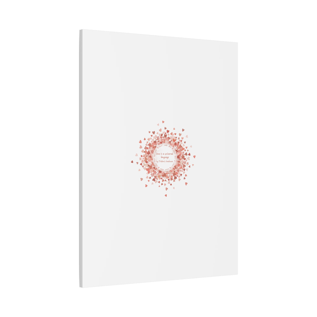 Tiny Heart Confetti Canvas | Matte Stretched Wall Art