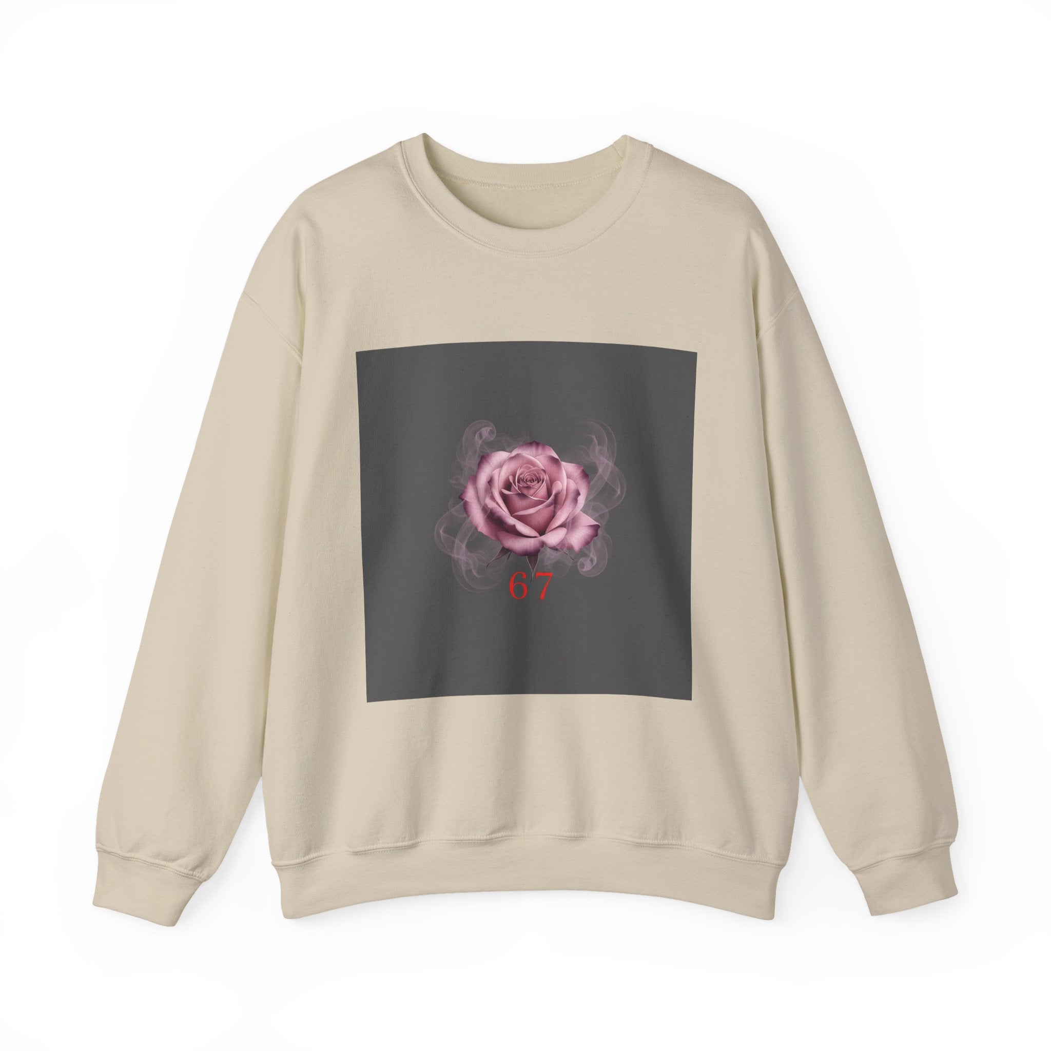 6 7 Valentine's Sweatshirt | Viral Gothic Rose Crewneck | 6 7 Meaning Dark Romance
