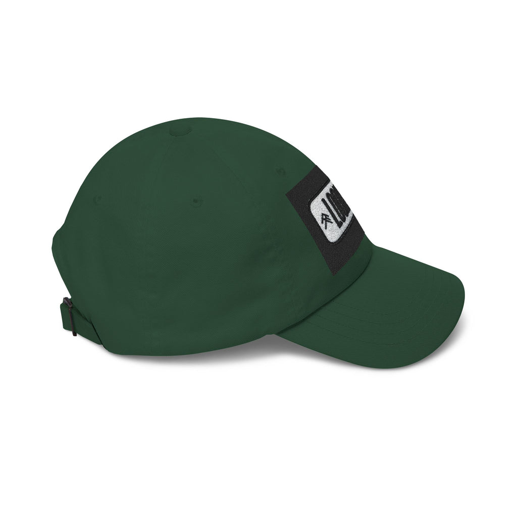 Look Up Embroidered Dad Cap — Minimalist White Baseball Hat
