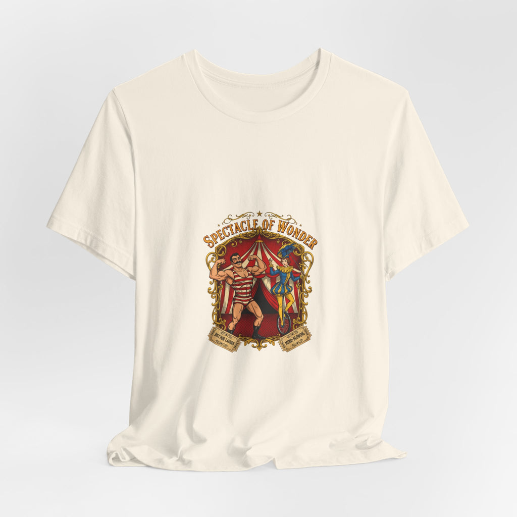 "Spectacle of Wonder" Vintage Circus T-Shirt | Retro Carnival Graphic Tee